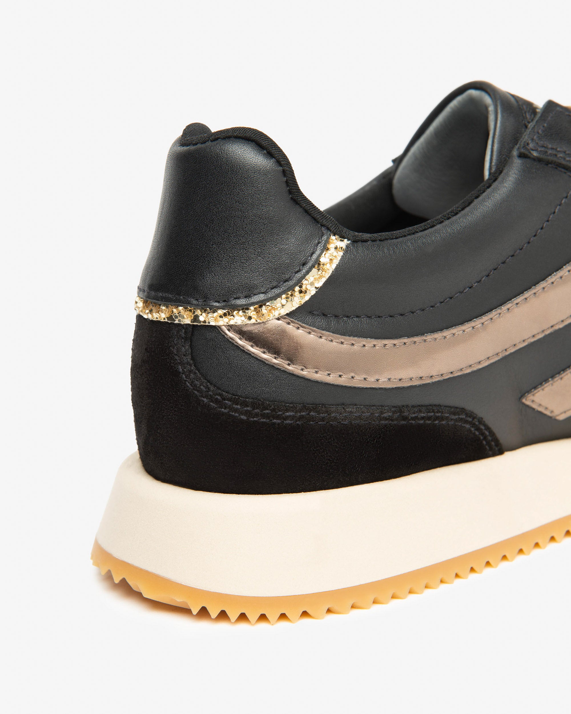 Sneakers Dames in Leder en Technisch Materiaal