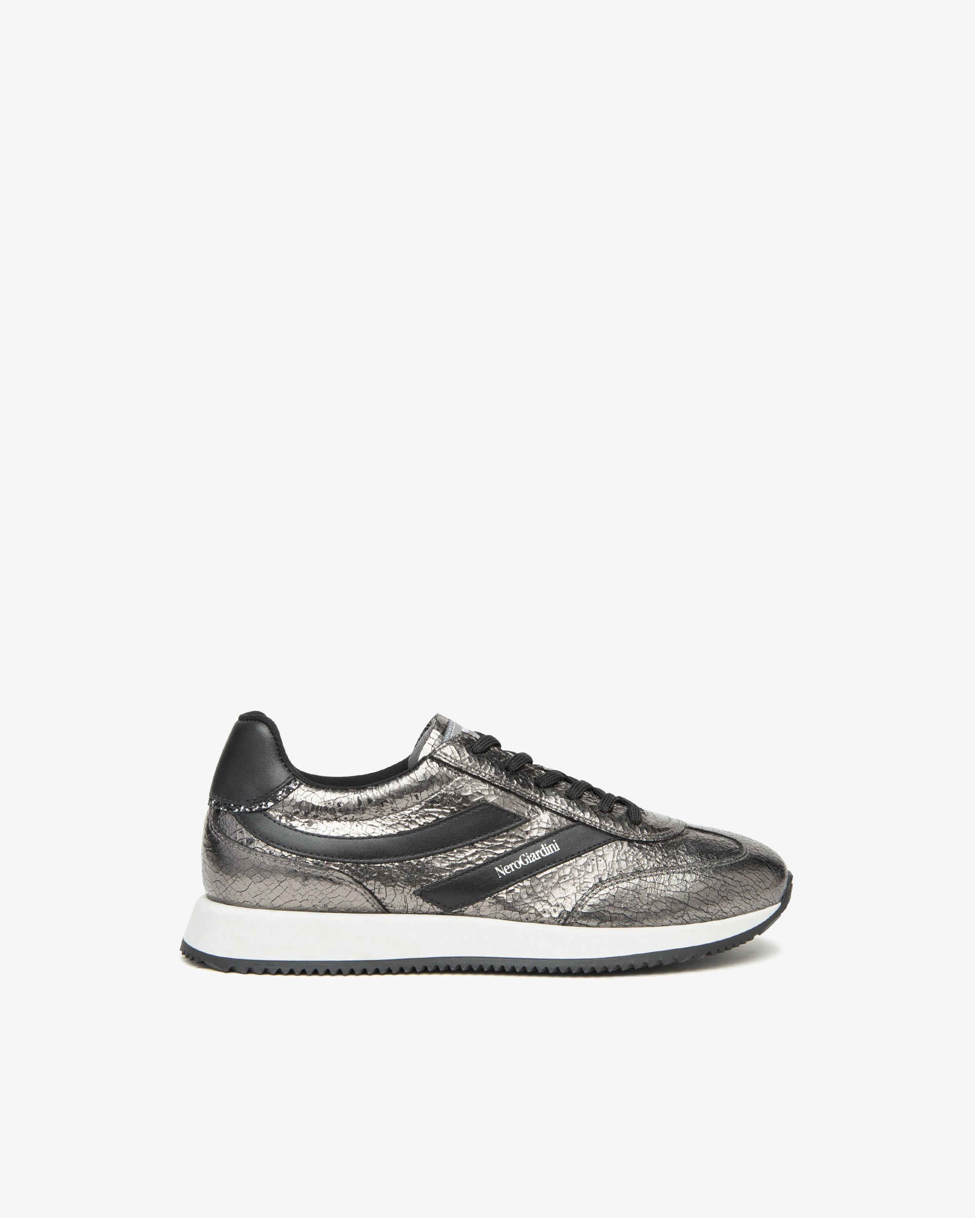 Sneakers Dames in Leder en Technisch Materiaal