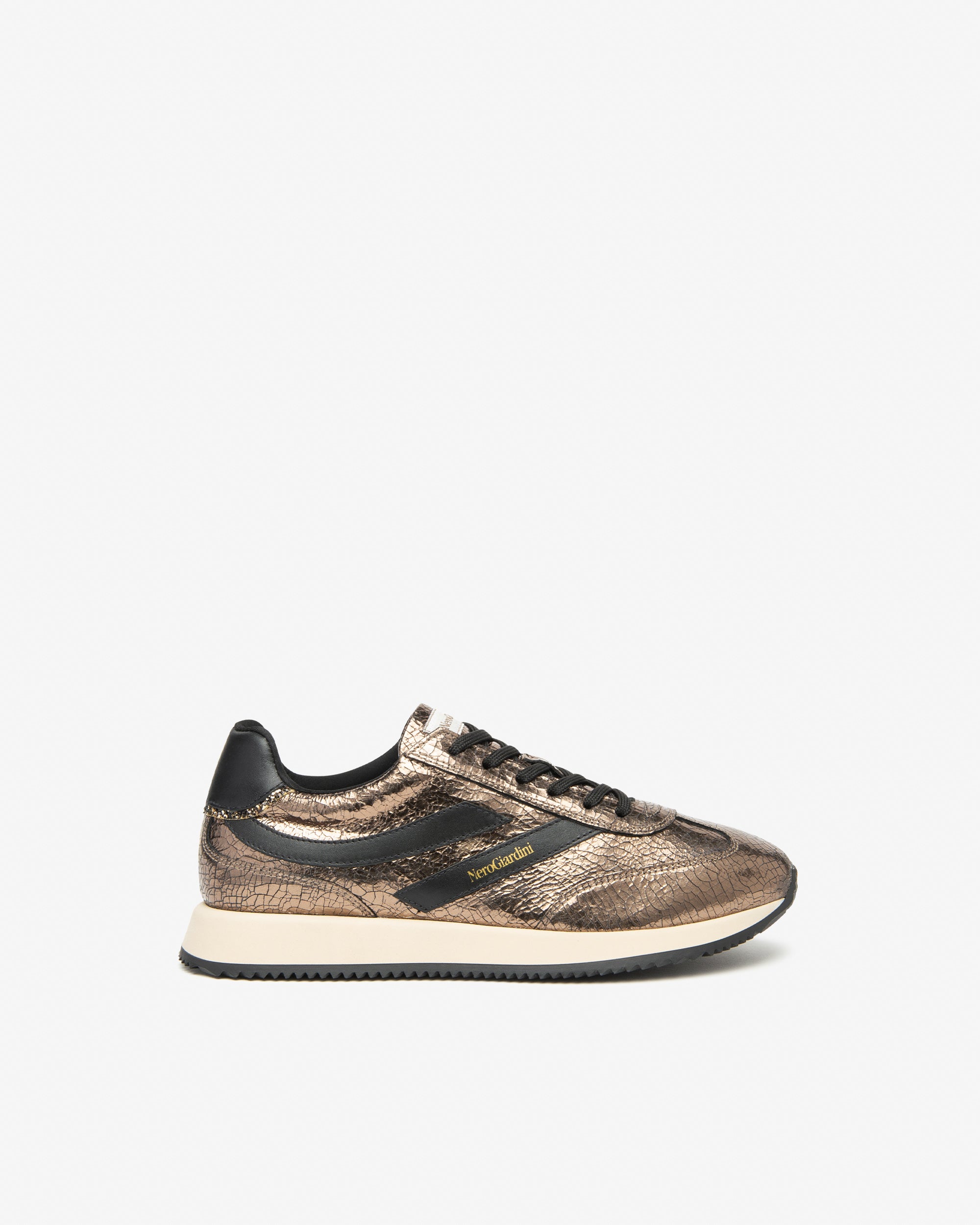 Sneakers Dames in Leder en Technisch Materiaal