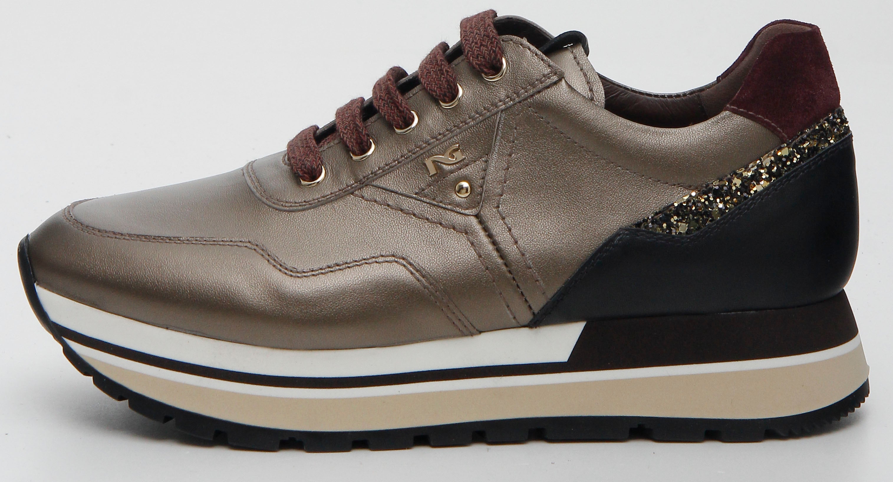 Sneakers Dames in Leder, Suède en Technisch Materiaal