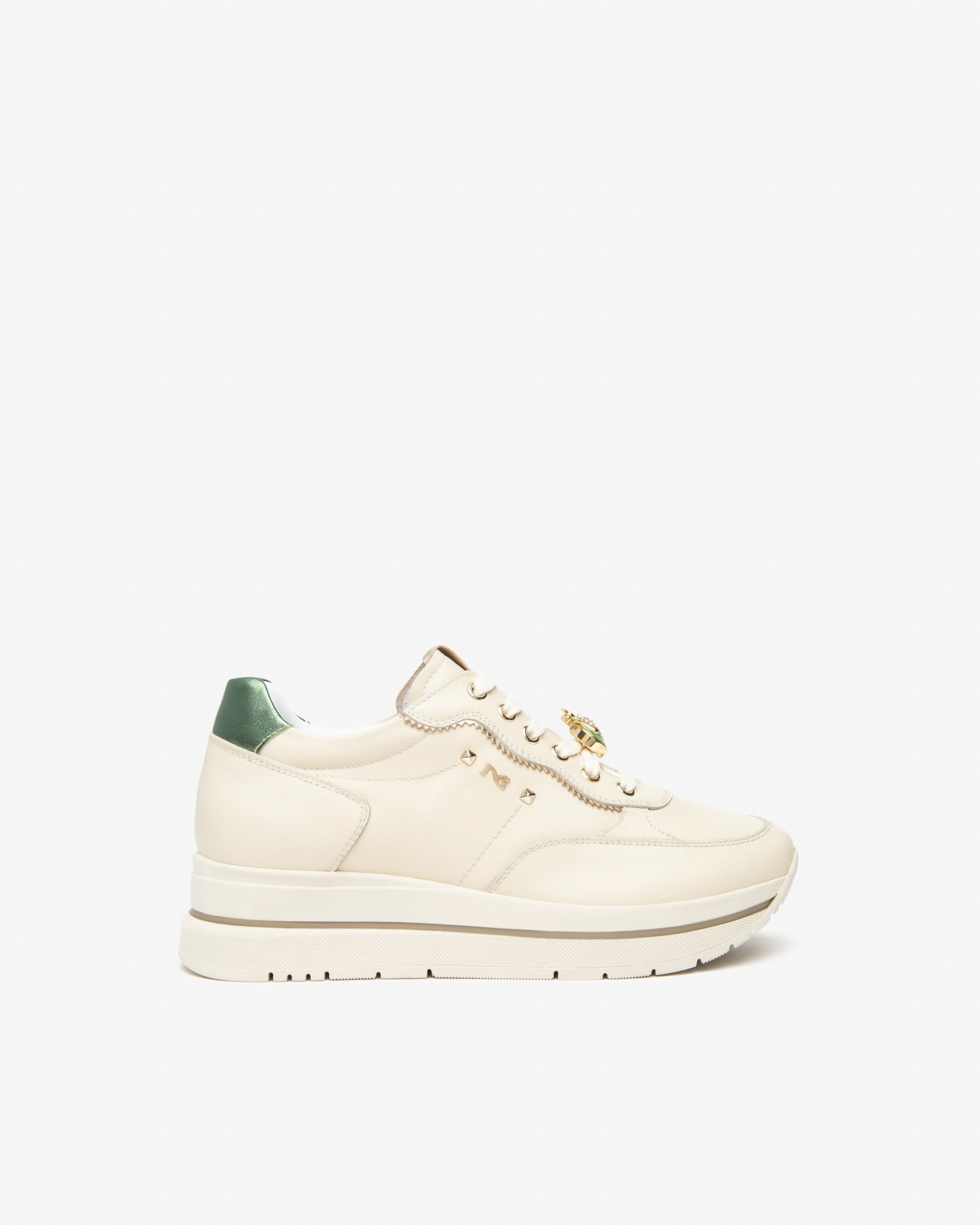Women’s Leather and Technical Fabric Sneakers