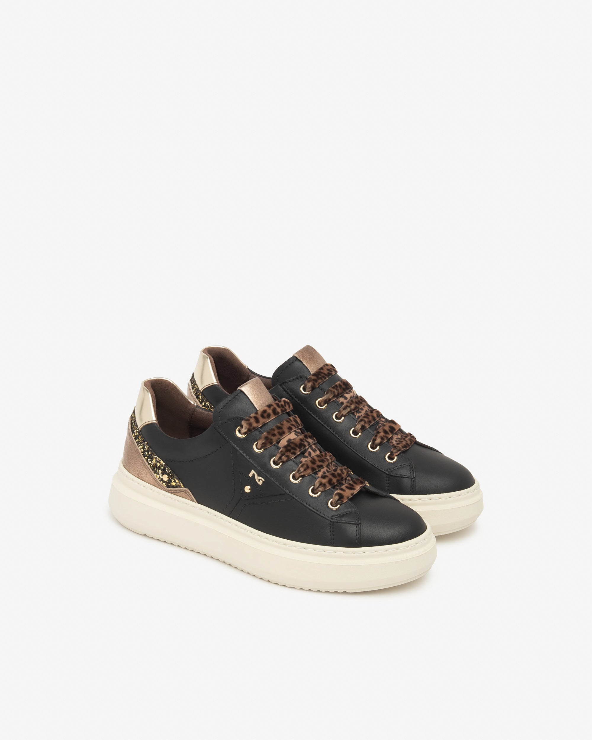 Sneakers Donna in Camoscio, Pelle e Materiale Tecnico