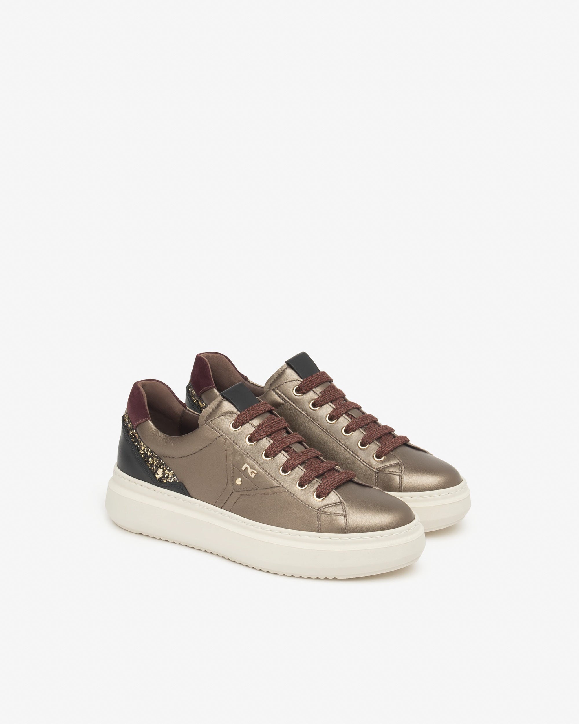 Sneakers Dames in Leder, Suède en Technisch Materiaal