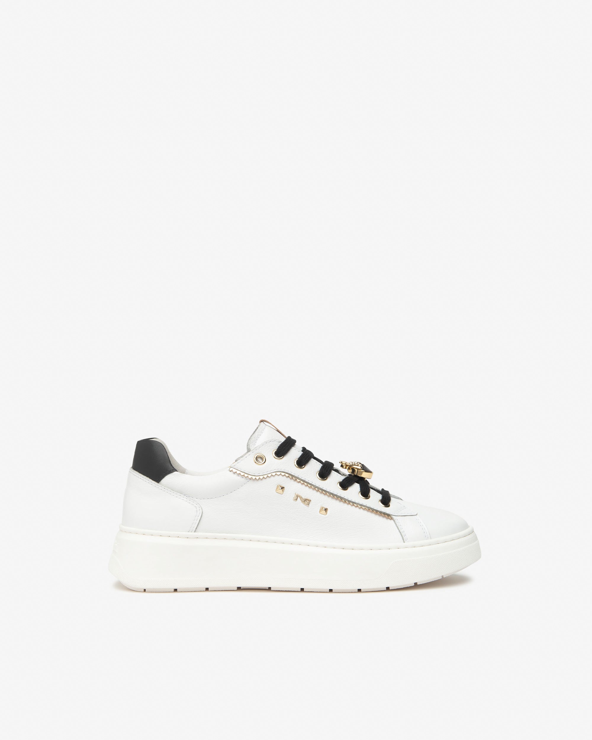 Sneakers Dames in Leder en Technisch Materiaal