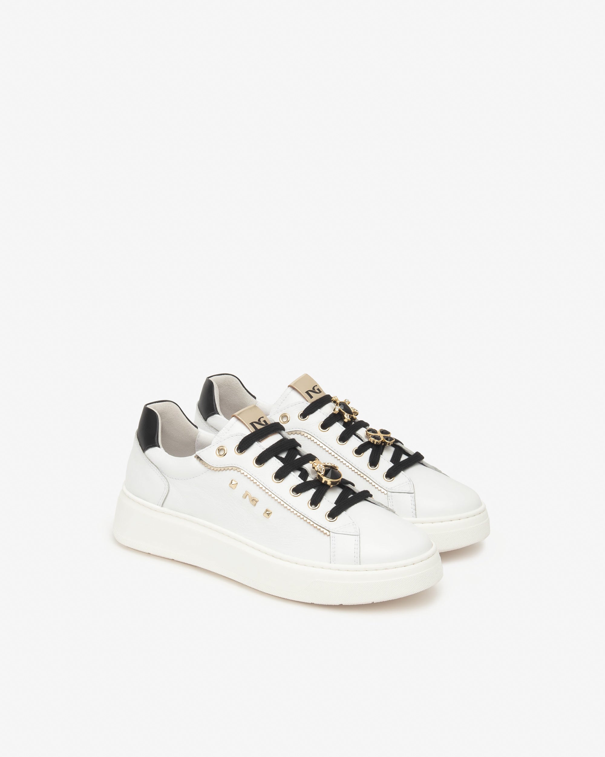 Sneakers Femme en Cuir et Matière Technique