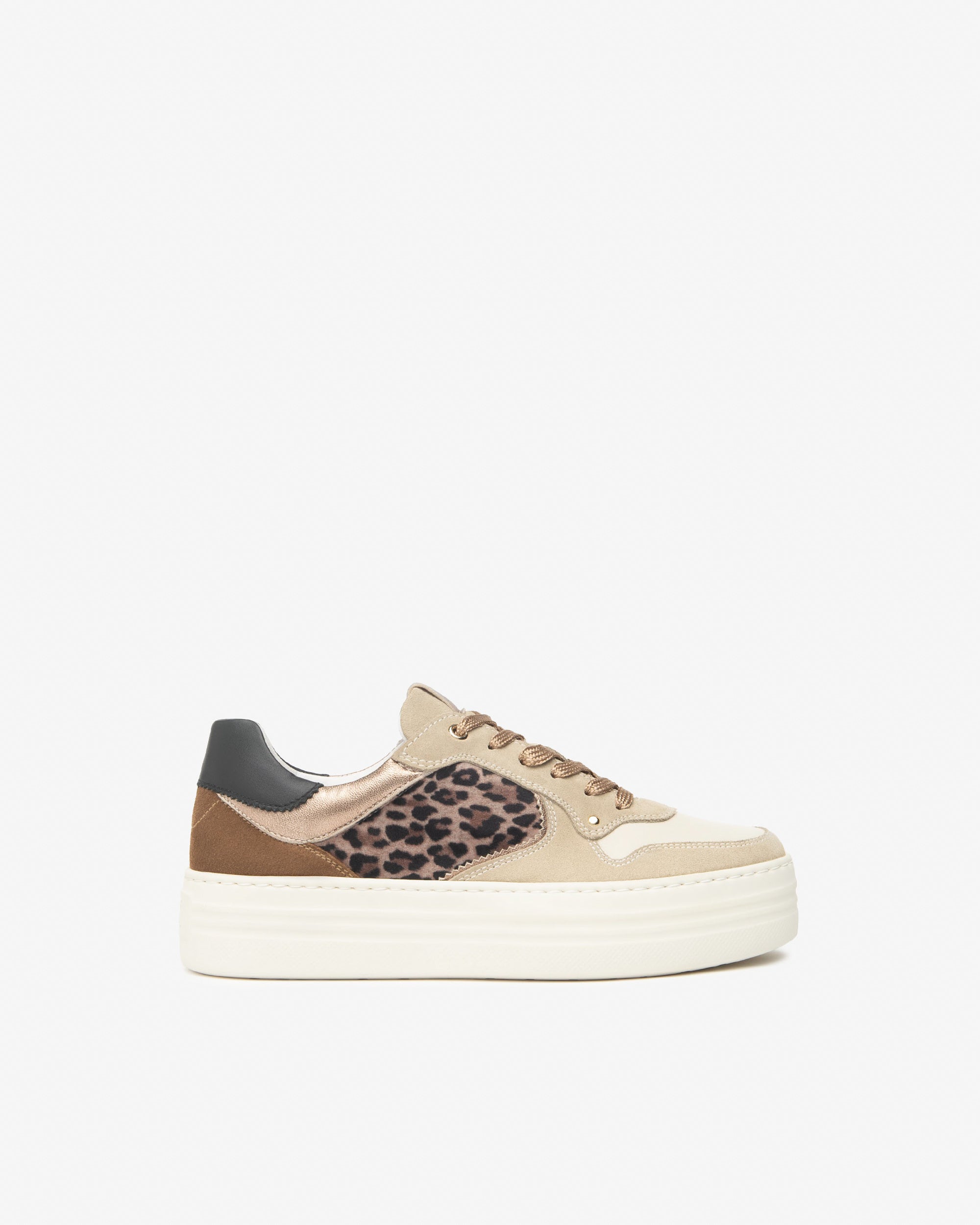 Sneakers Dames in Suède, Leder en Technisch materiaal
