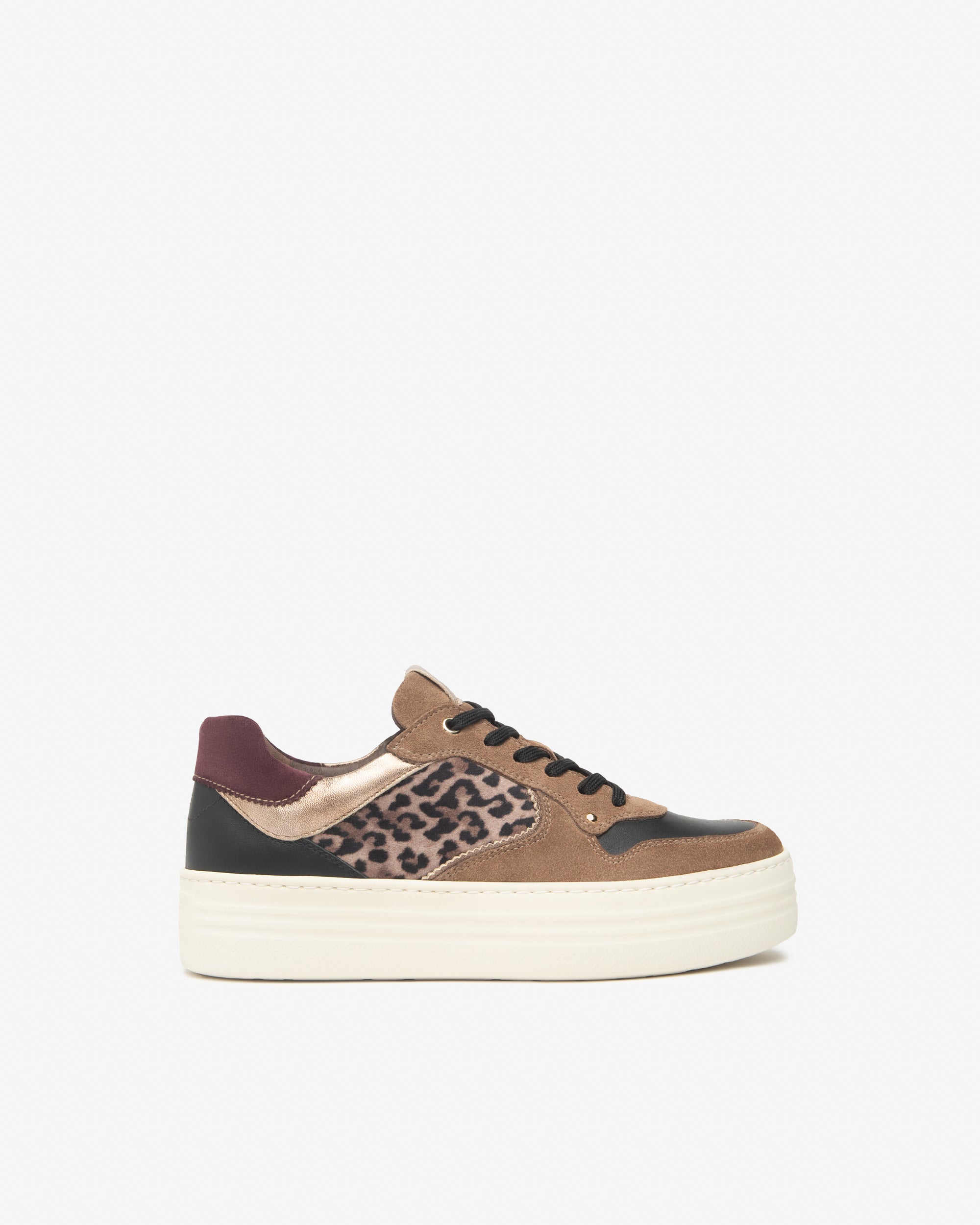 Sneakers Dames in Suède, Leder en Technisch materiaal