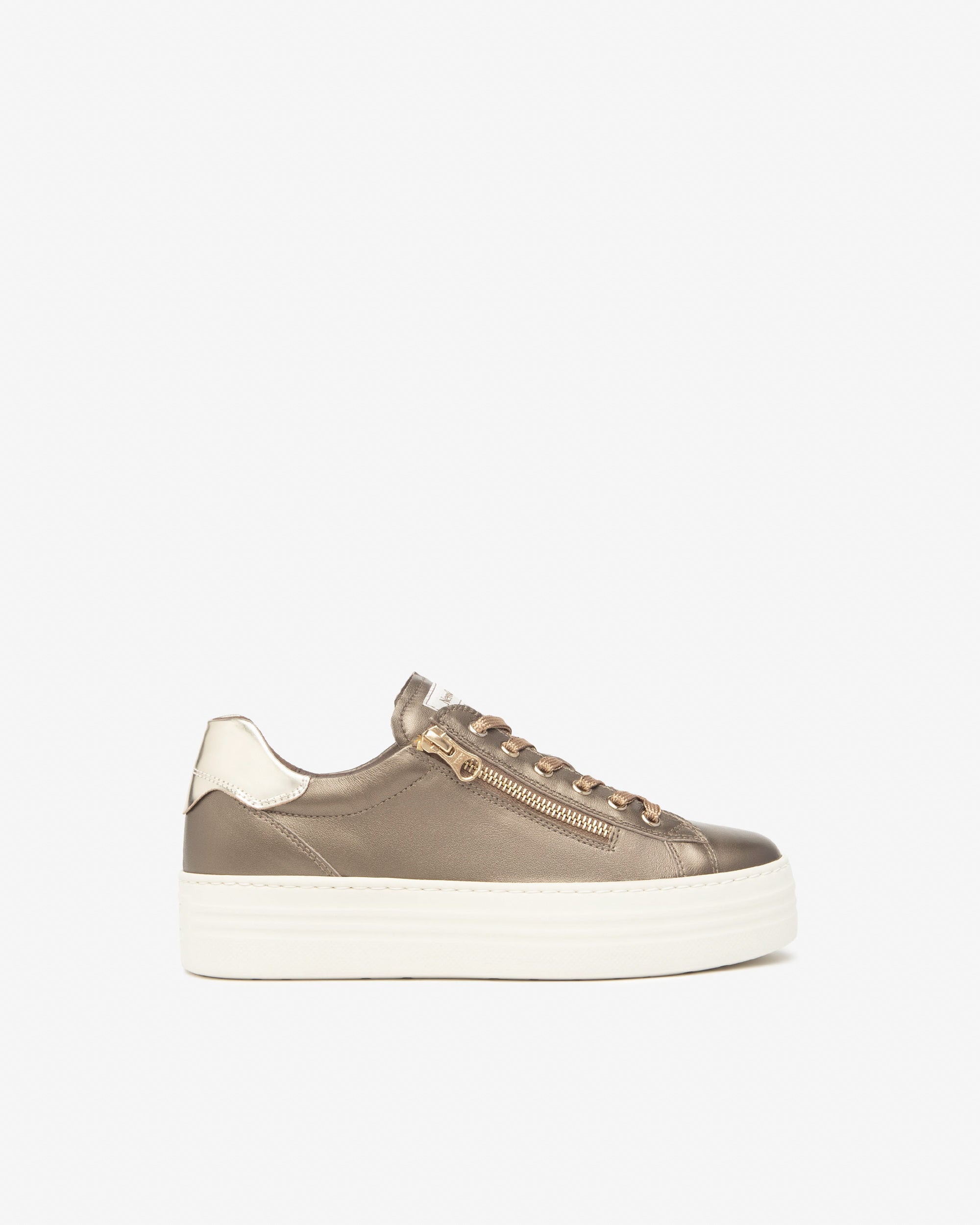Sneakers Dames in Leder en Technisch Materiaal