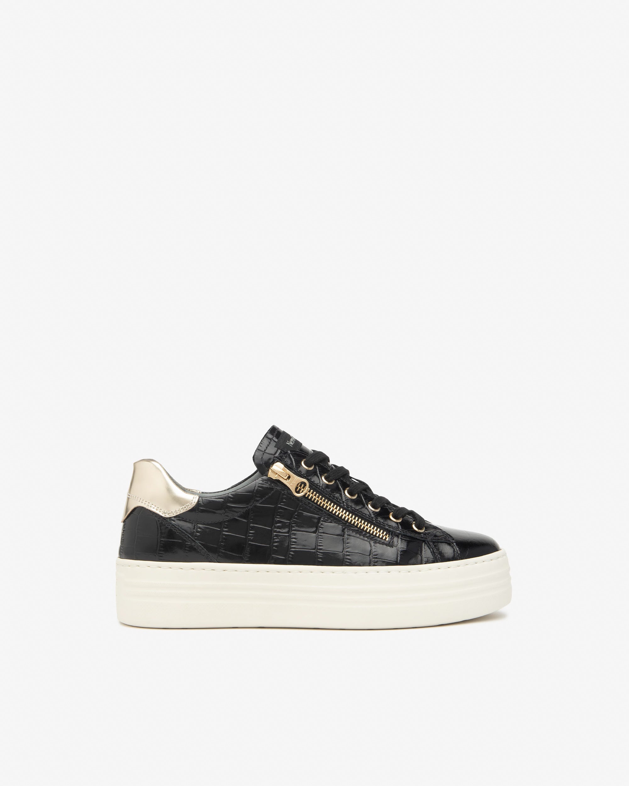 Sneakers Dames in Leder en Technisch Materiaal