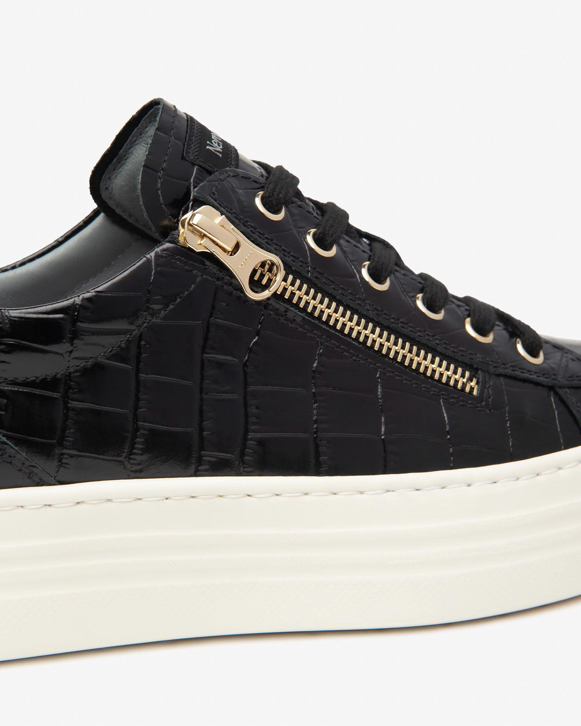 Sneakers Dames in Leder en Technisch Materiaal