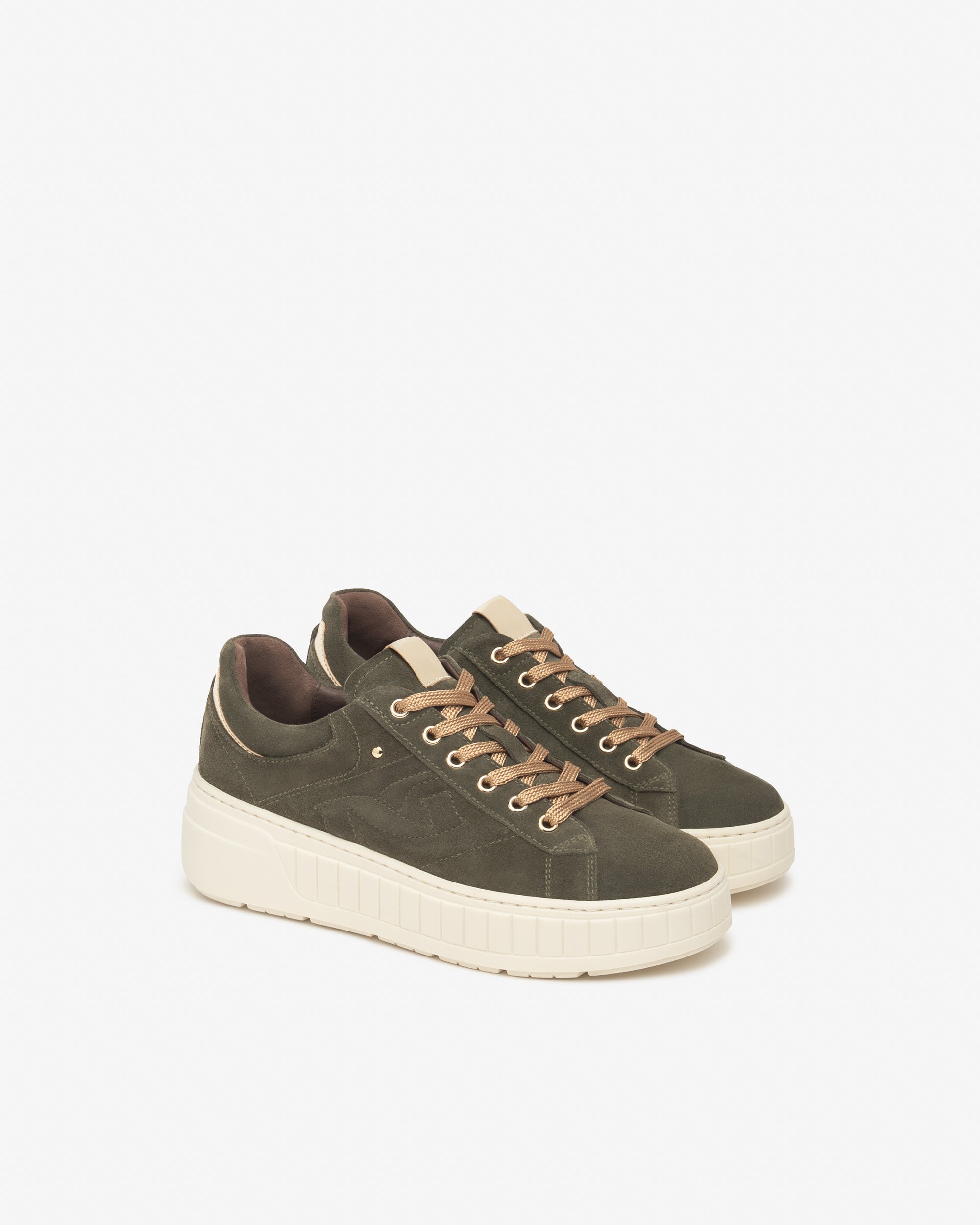 Sneakers Dames in Leder, Suède en Technisch Materiaal