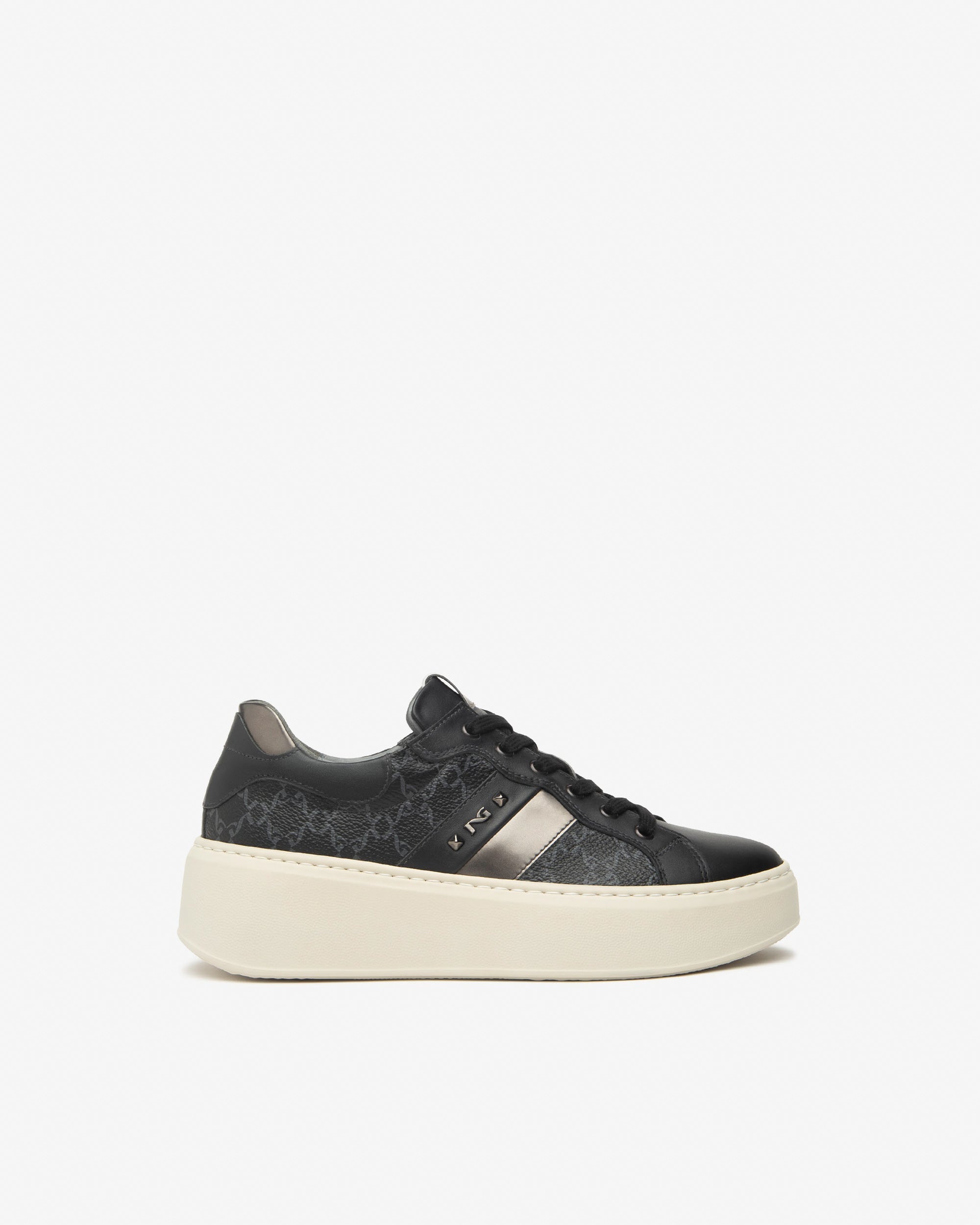 Sneakers Dames in Leder, Technisch Materiaal en Suède