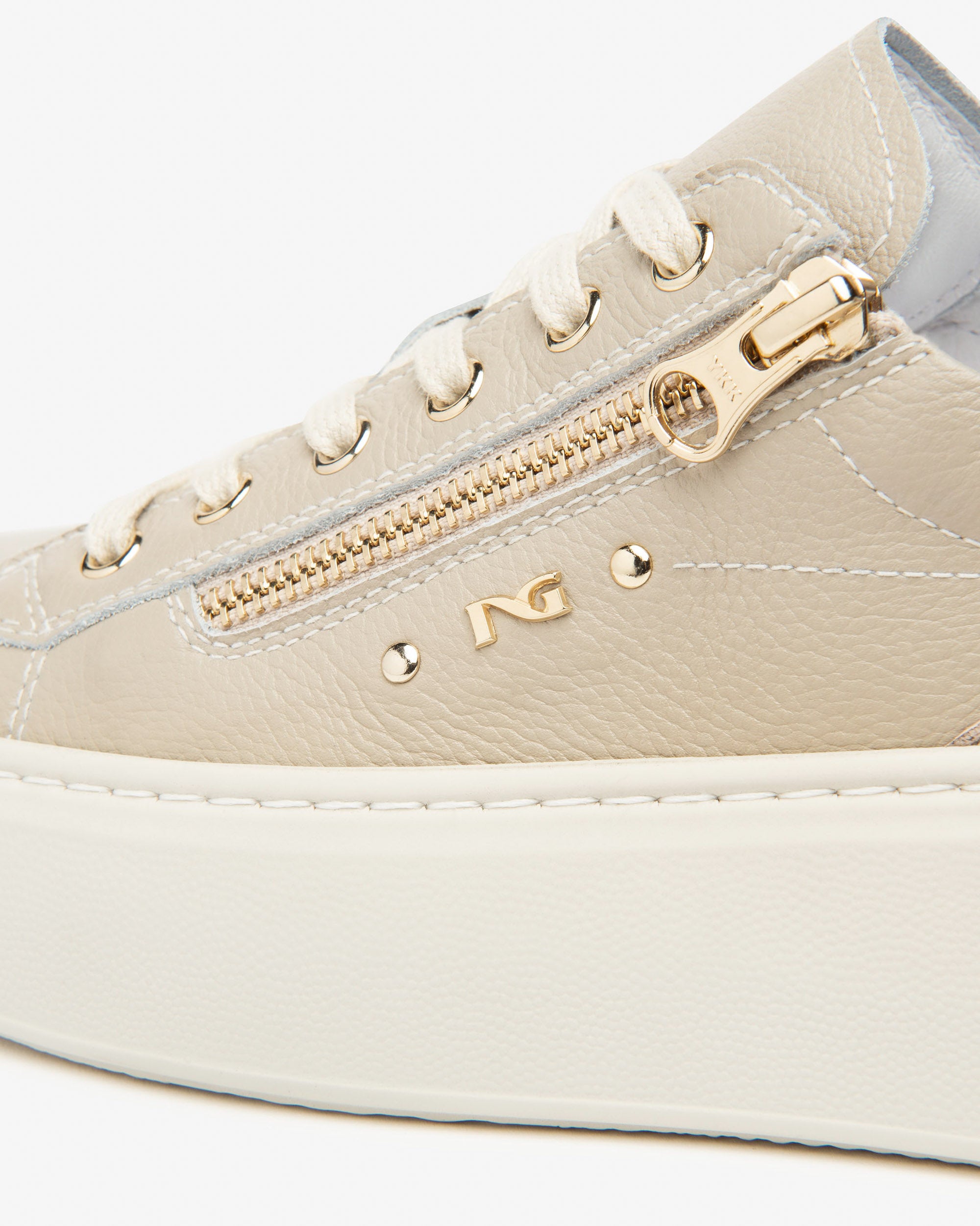 Women’s Leather and Technical Fabric Sneakers