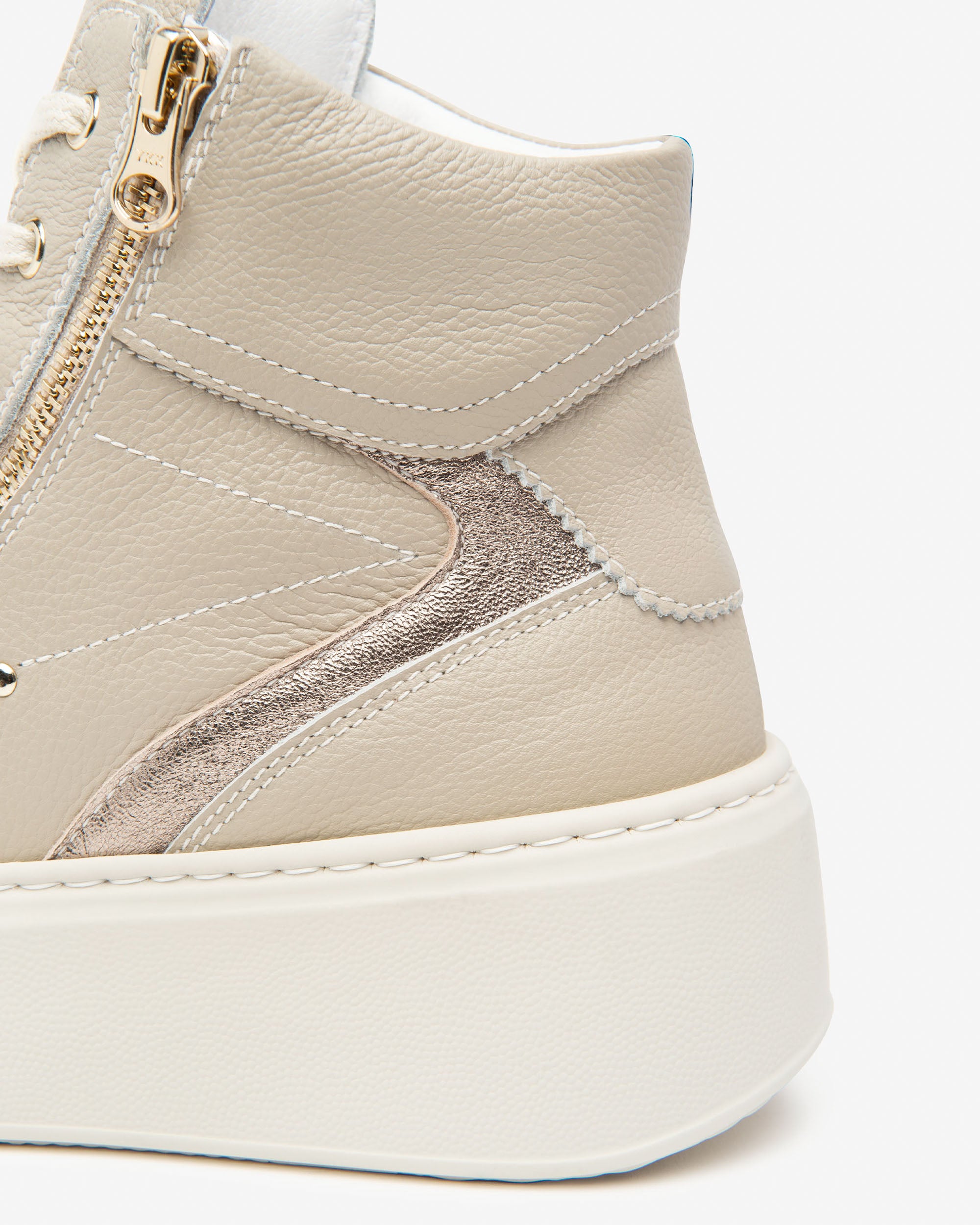 Sneakers Dames in Leder en Technisch Materiaal
