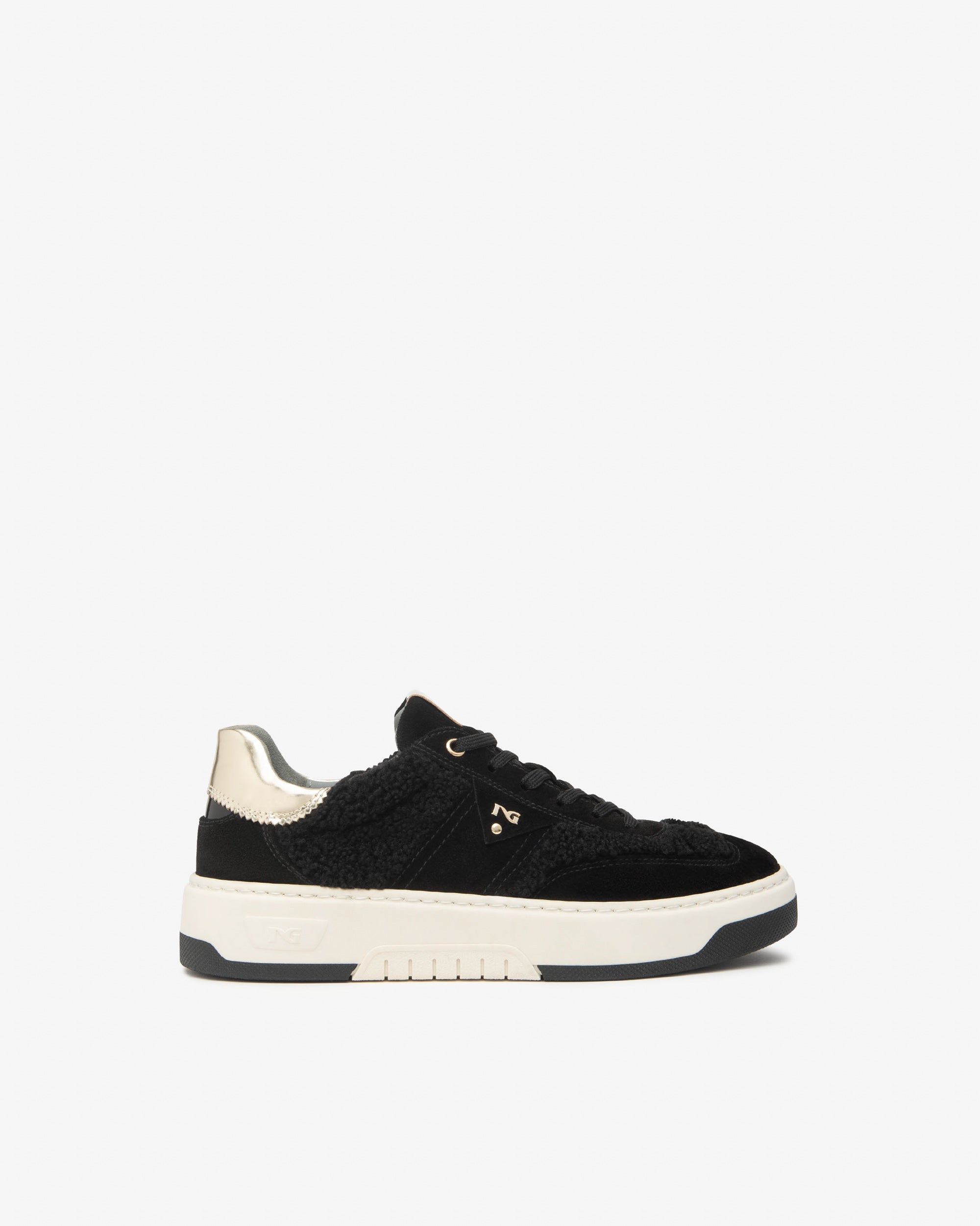 Sneakers Dames in Suède, Textiel en Technisch materiaal