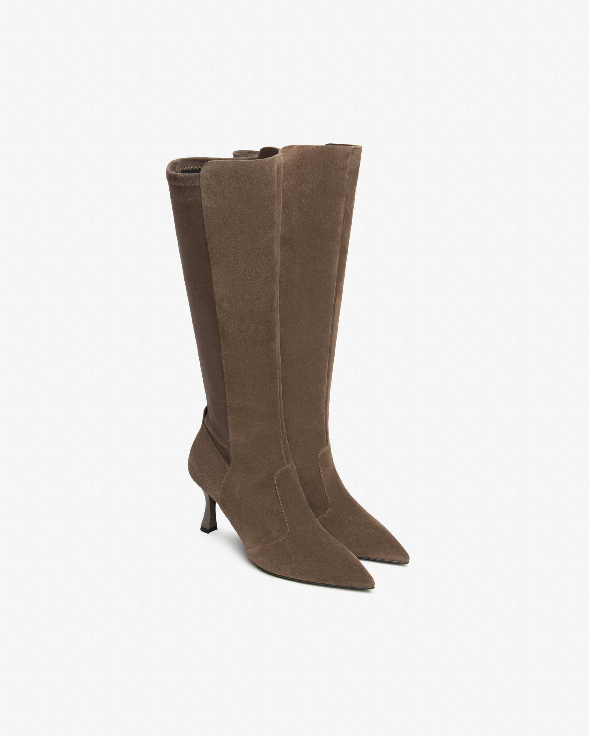 Stivali Donna in Pelle e Materiale Tecnico