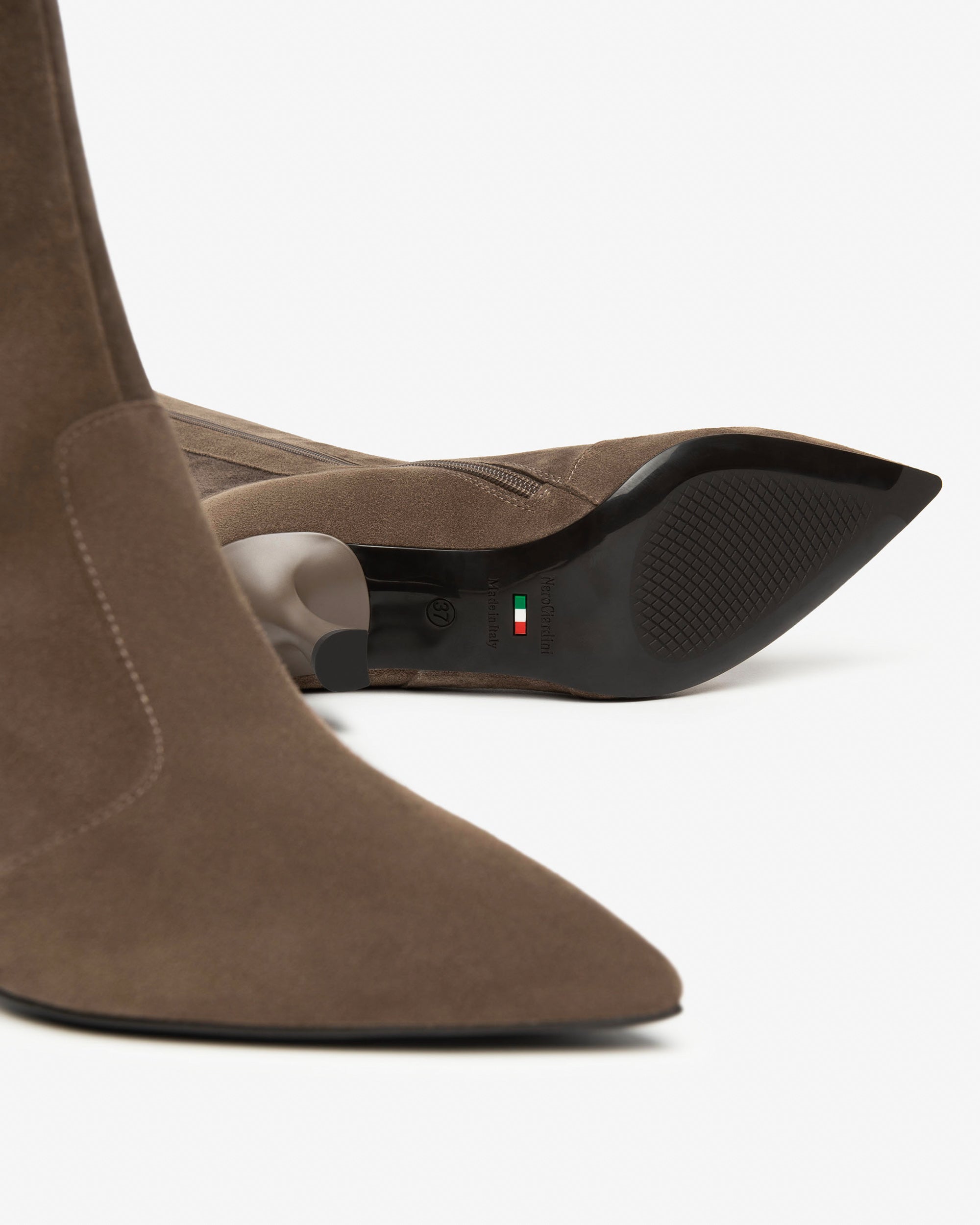Stivali Donna in Pelle e Materiale Tecnico
