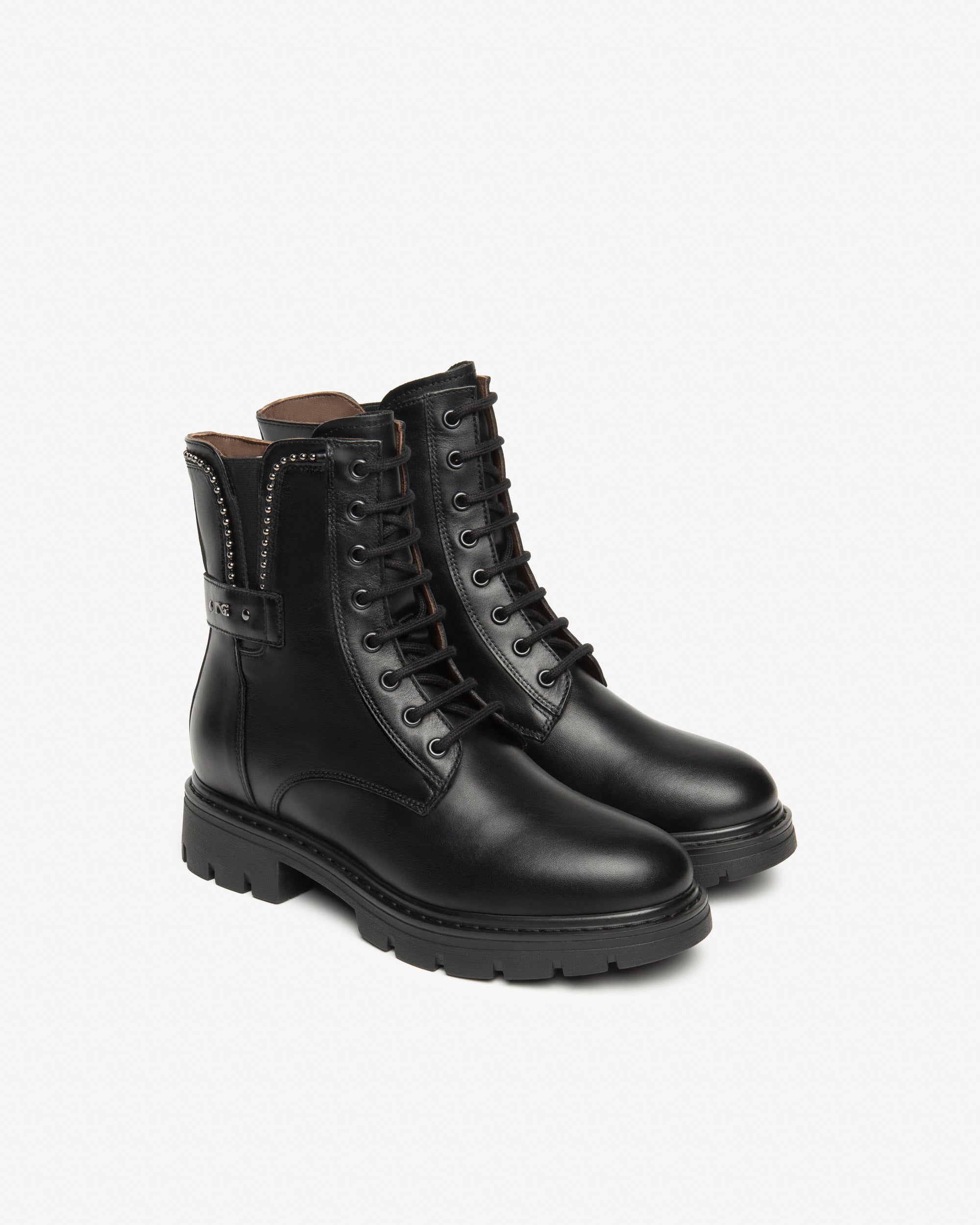 Bottines Motardes Femme en Cuir