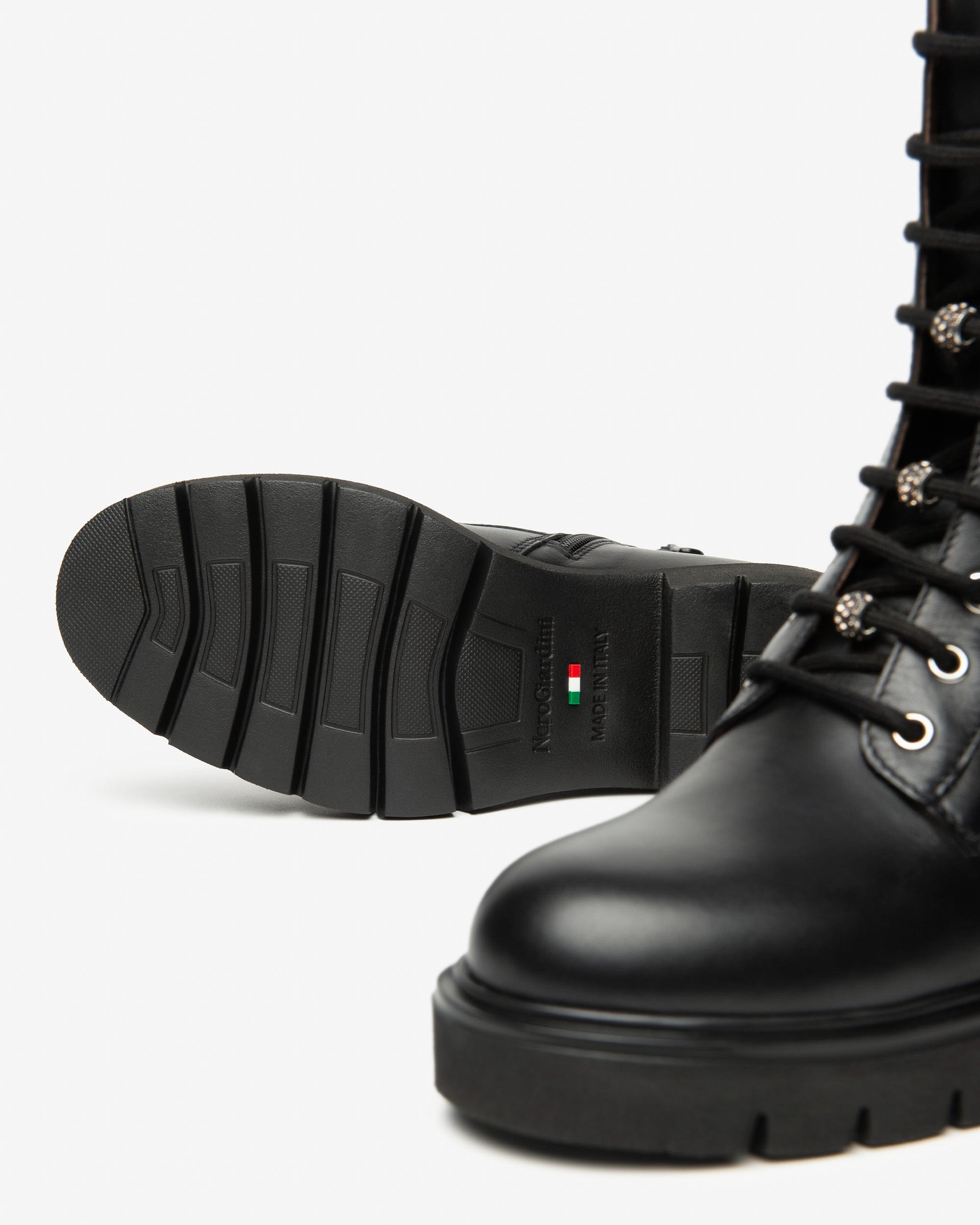 Botas militares Mujer de Piel