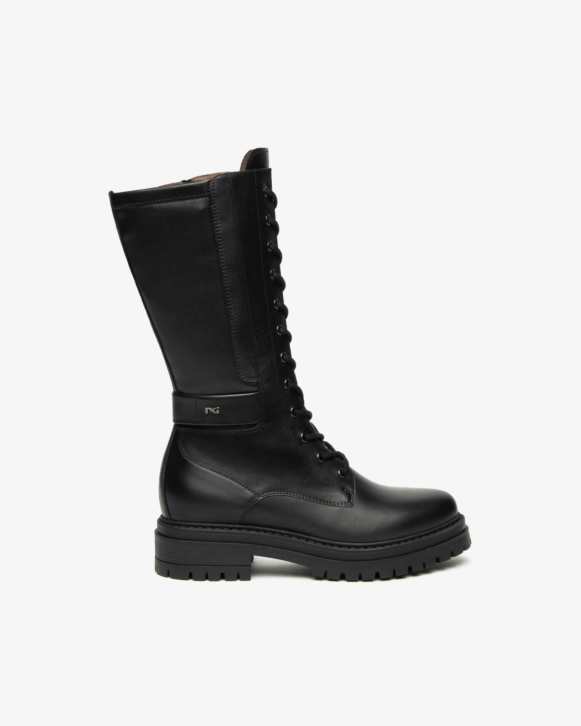 Botas Mujer de Piel y Material Técnico