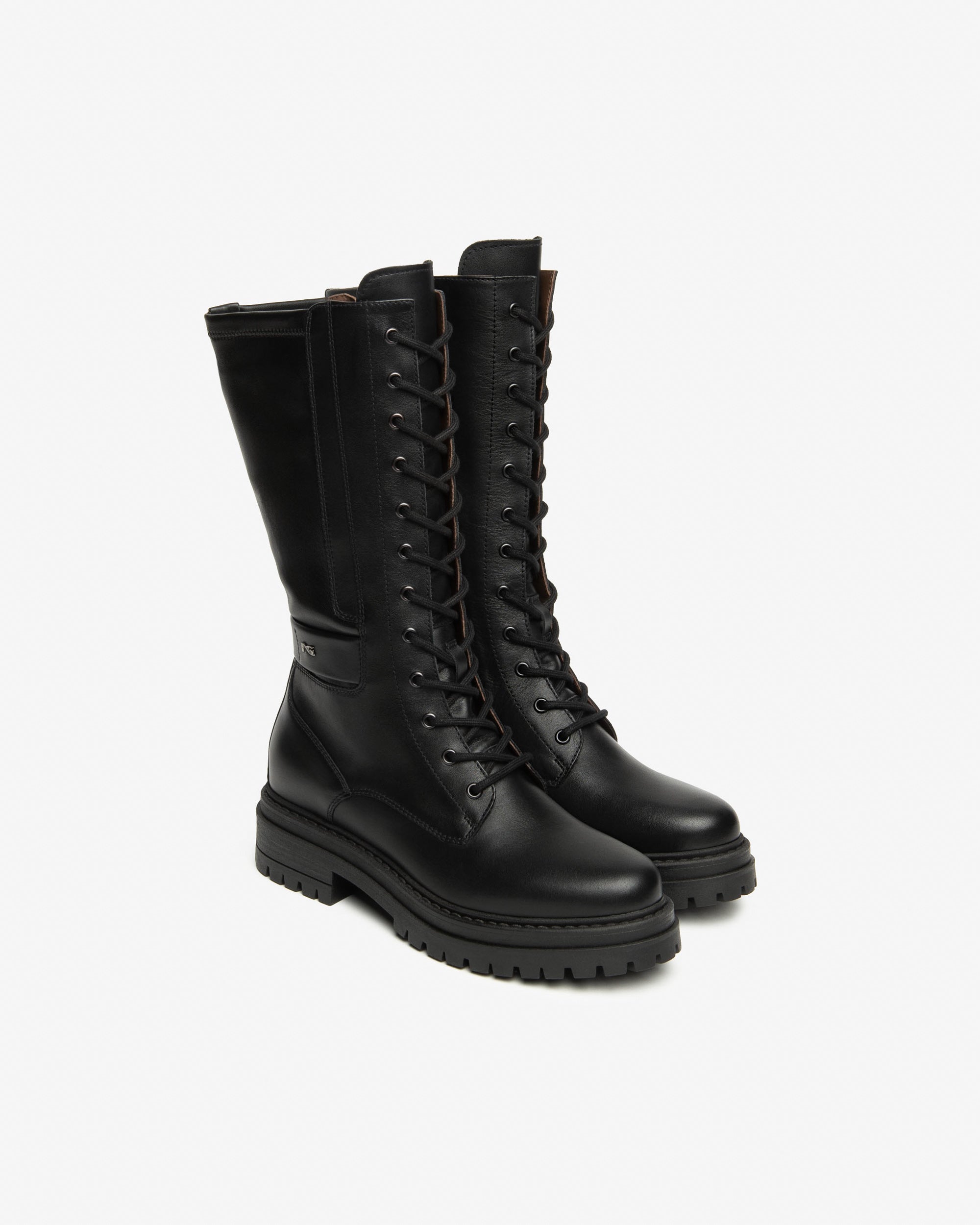 Botas Mujer de Piel y Material Técnico