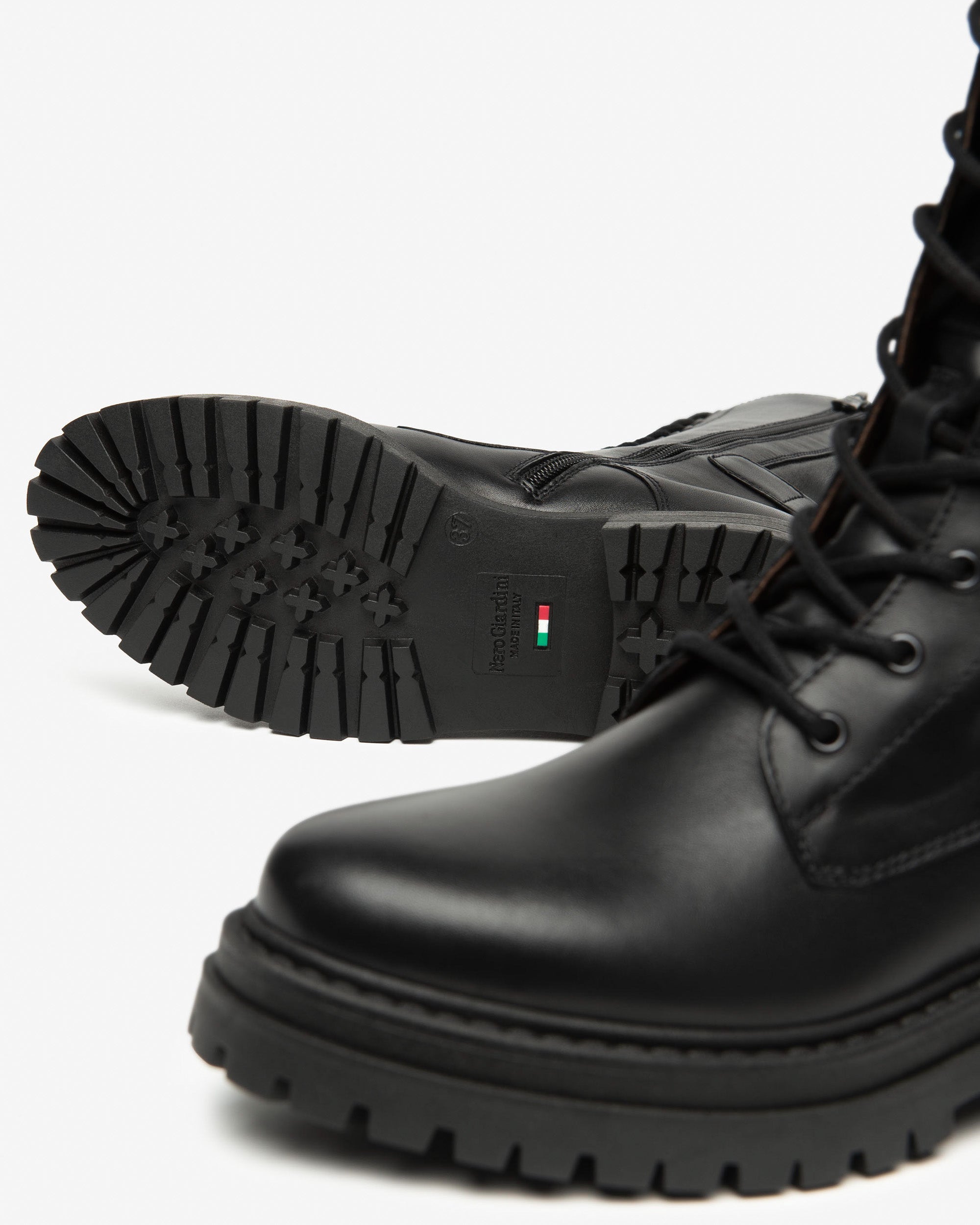 Botas Mujer de Piel y Material Técnico