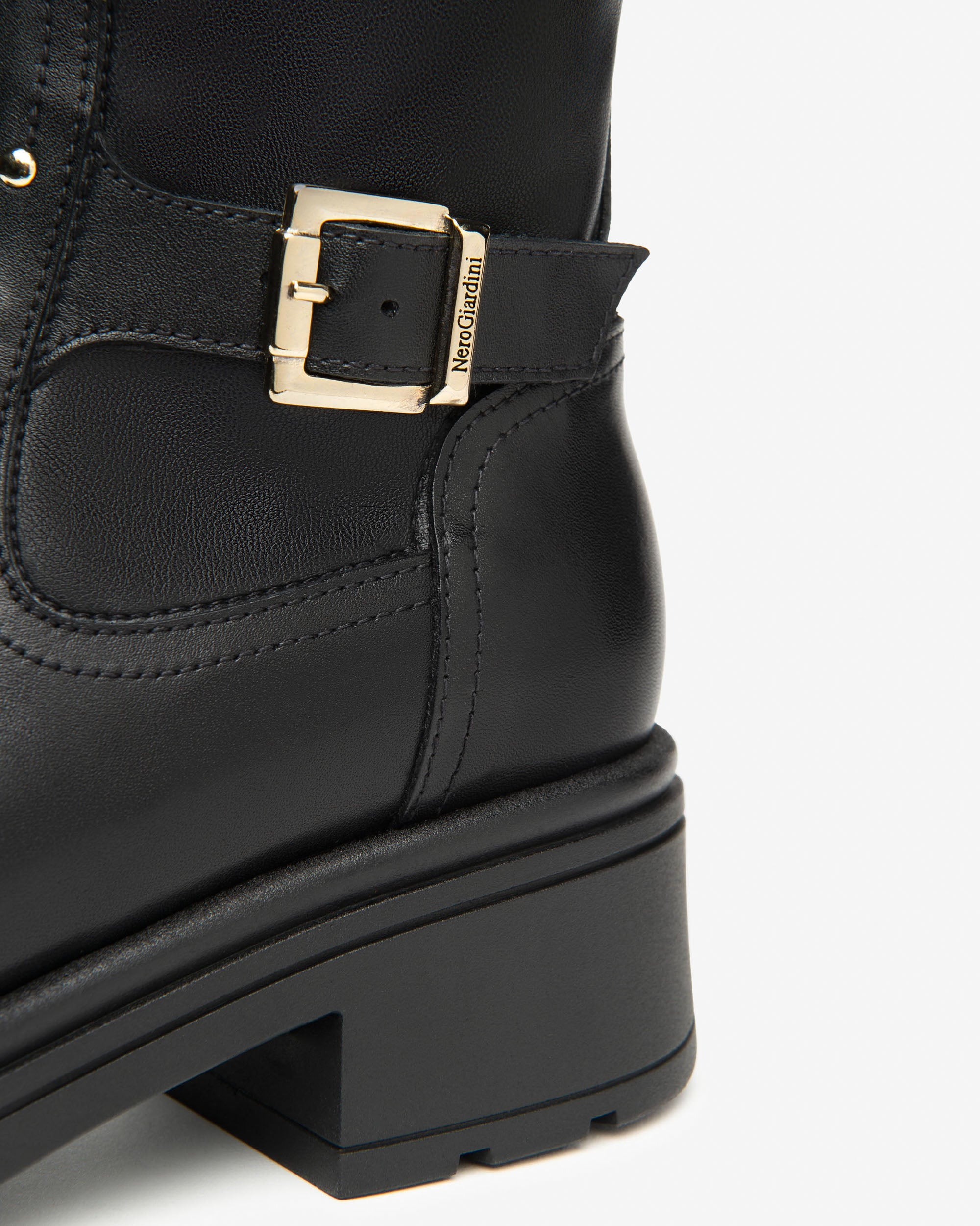 Damen-Stiefeletten aus Leder und technischem Material