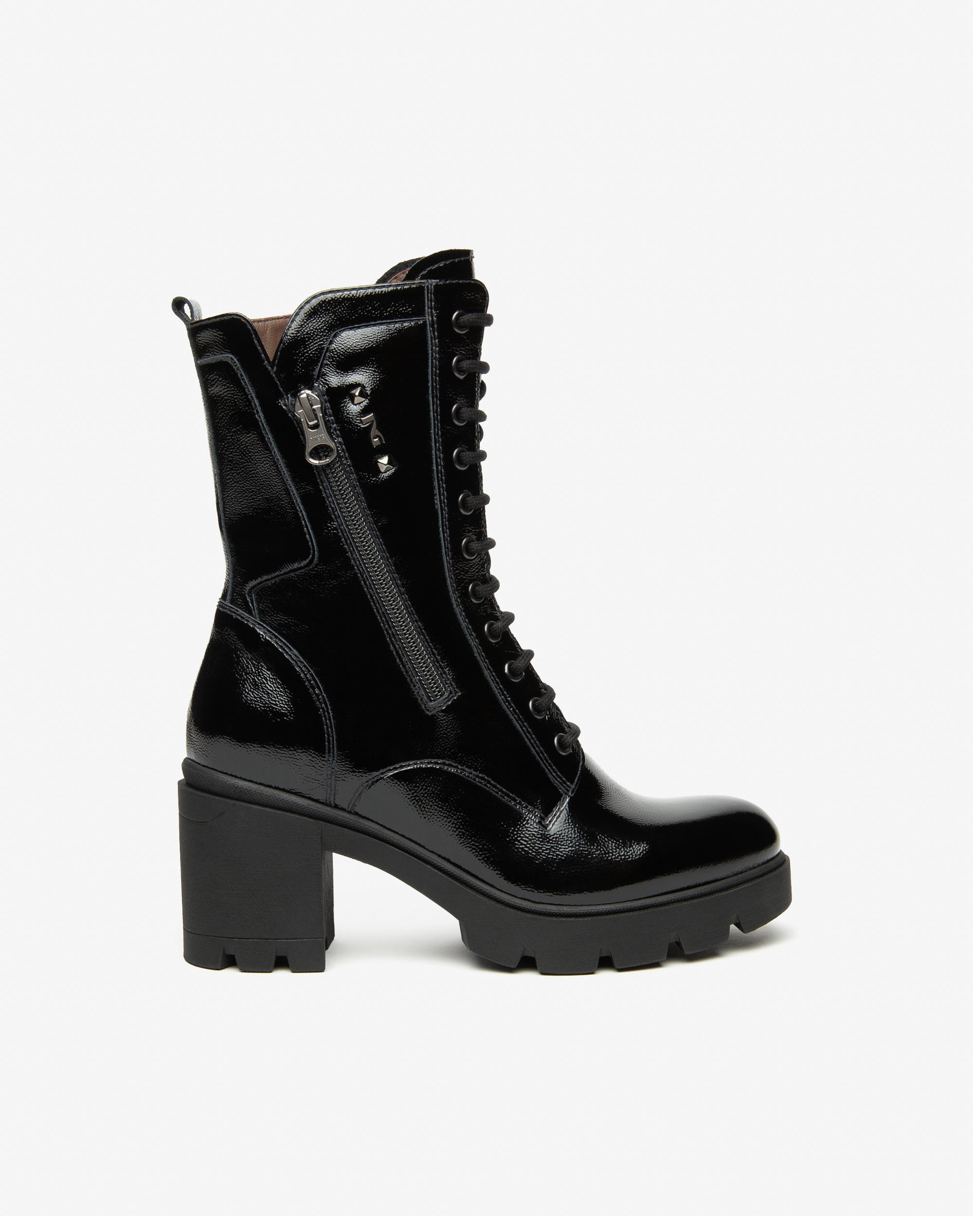 Bottines Motardes Femme en Vernis
