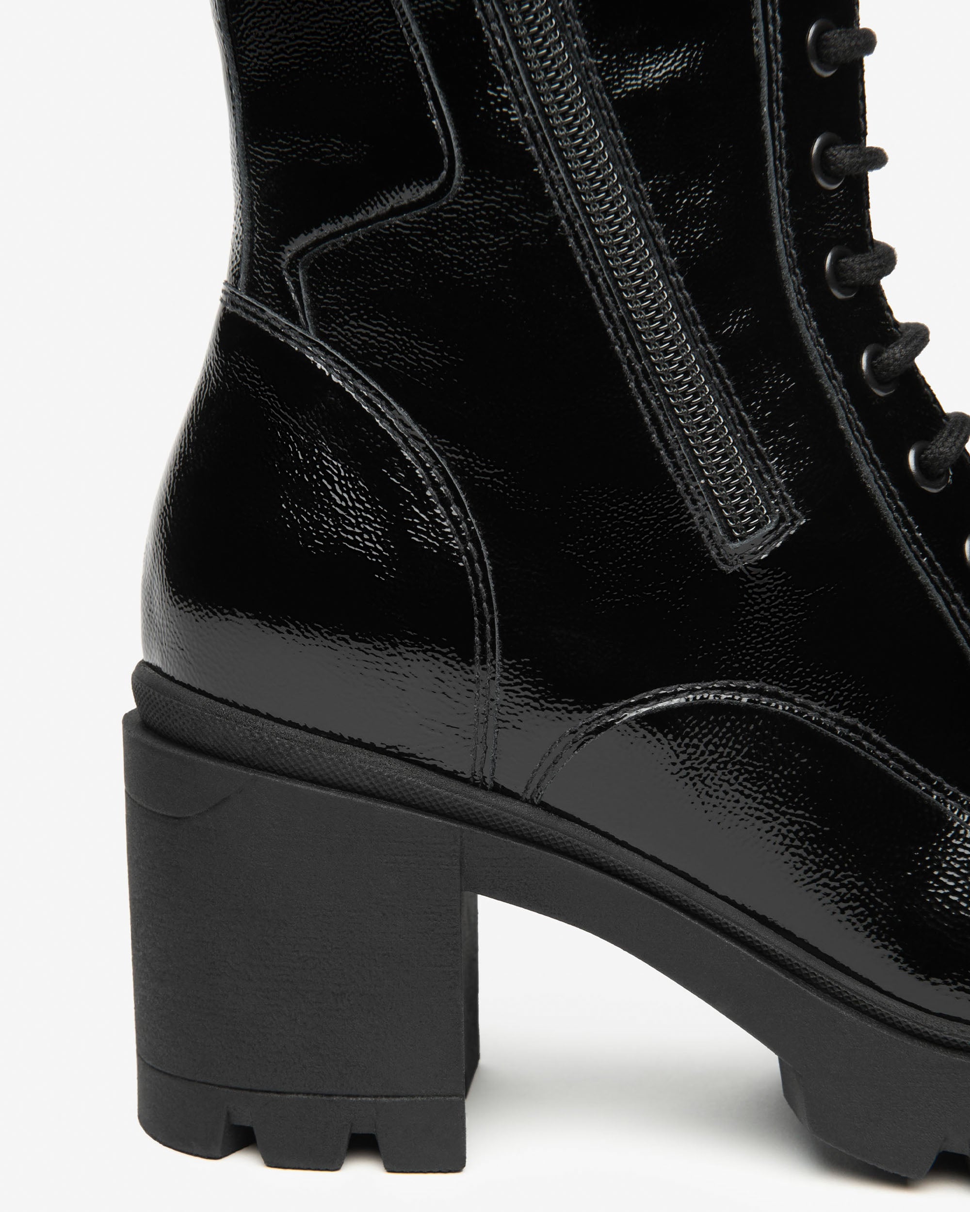 Bottines Motardes Femme en Vernis