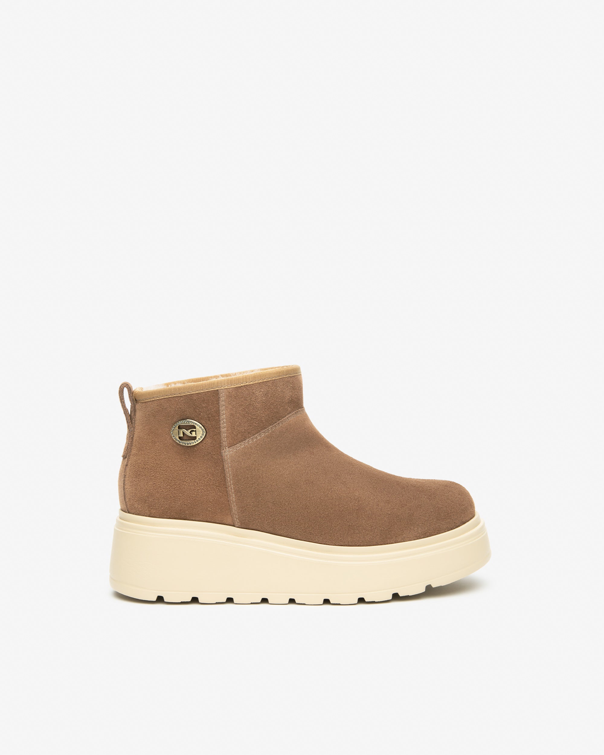 Damenstiefeletten aus Veloursleder