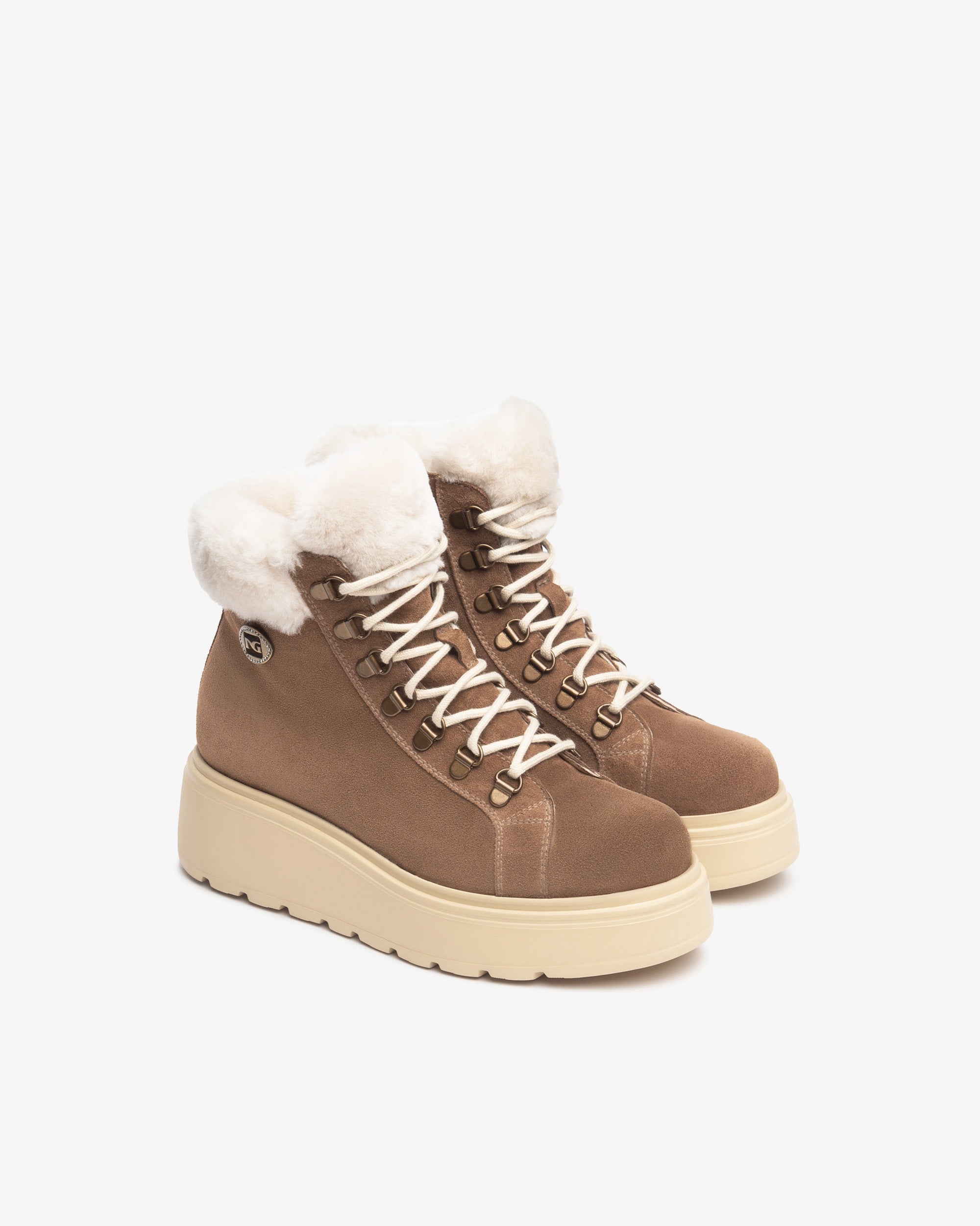 Bottines Femme en Cuir Velours