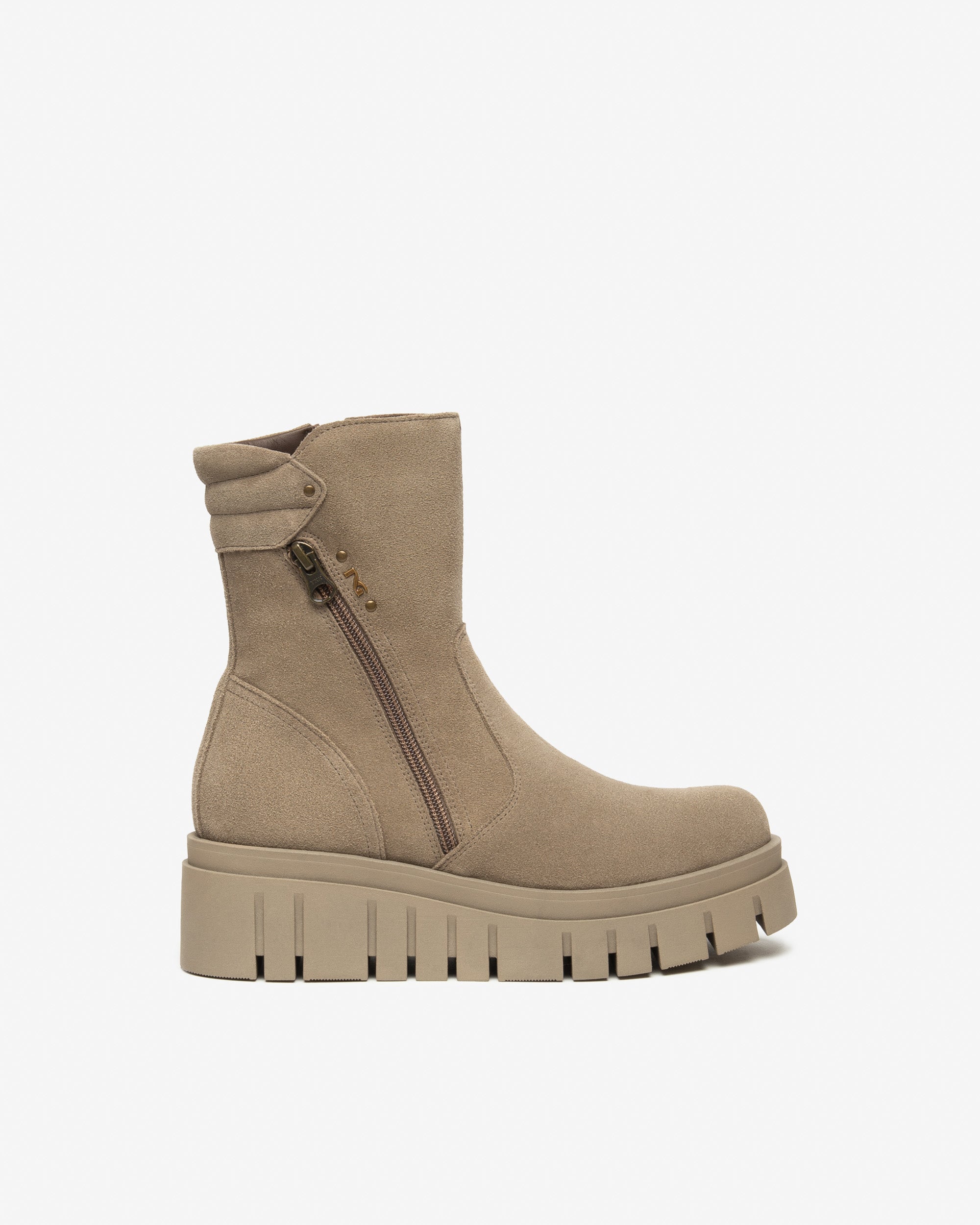 Damenstiefeletten aus Veloursleder