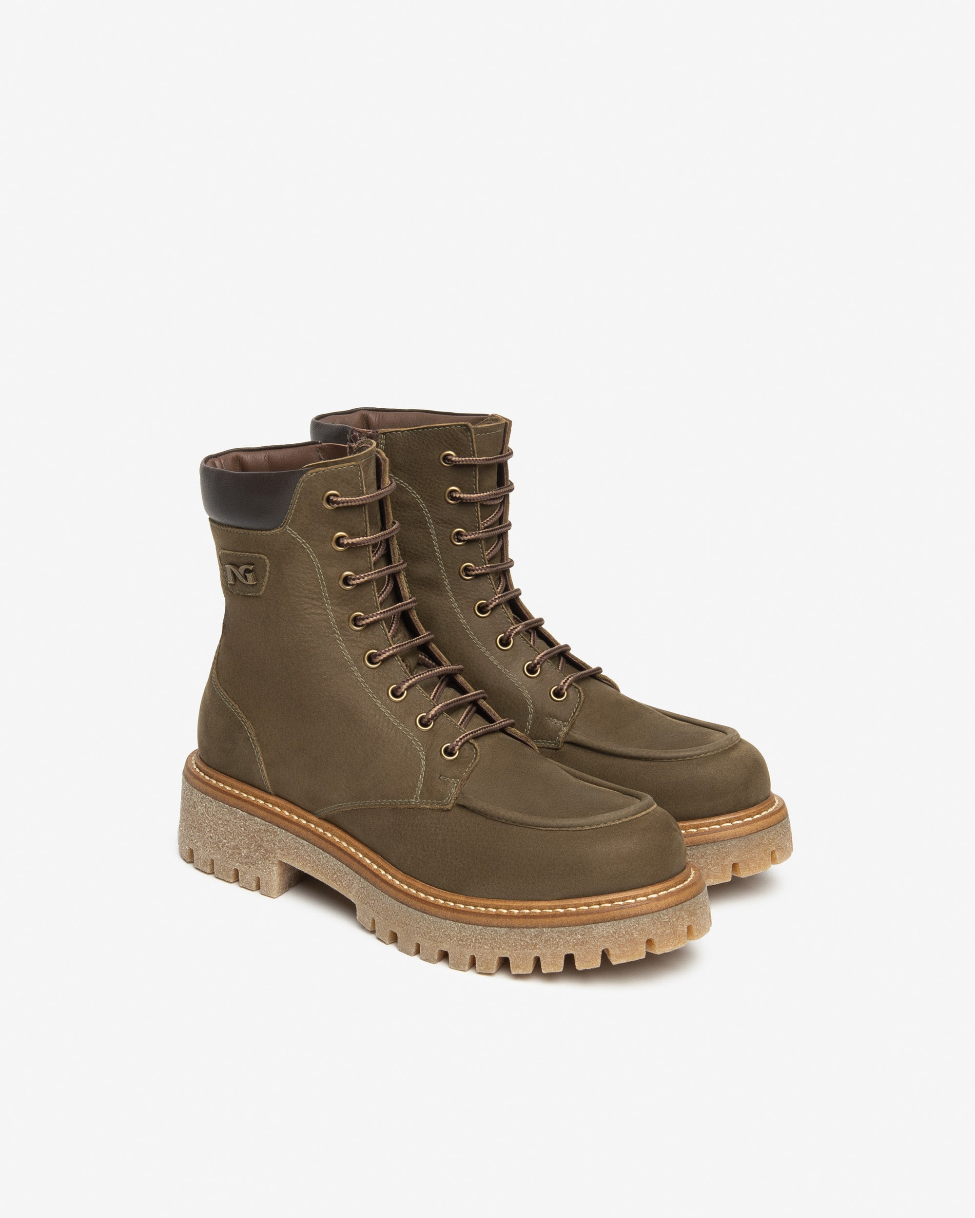 Botas militares Mujer de Piel