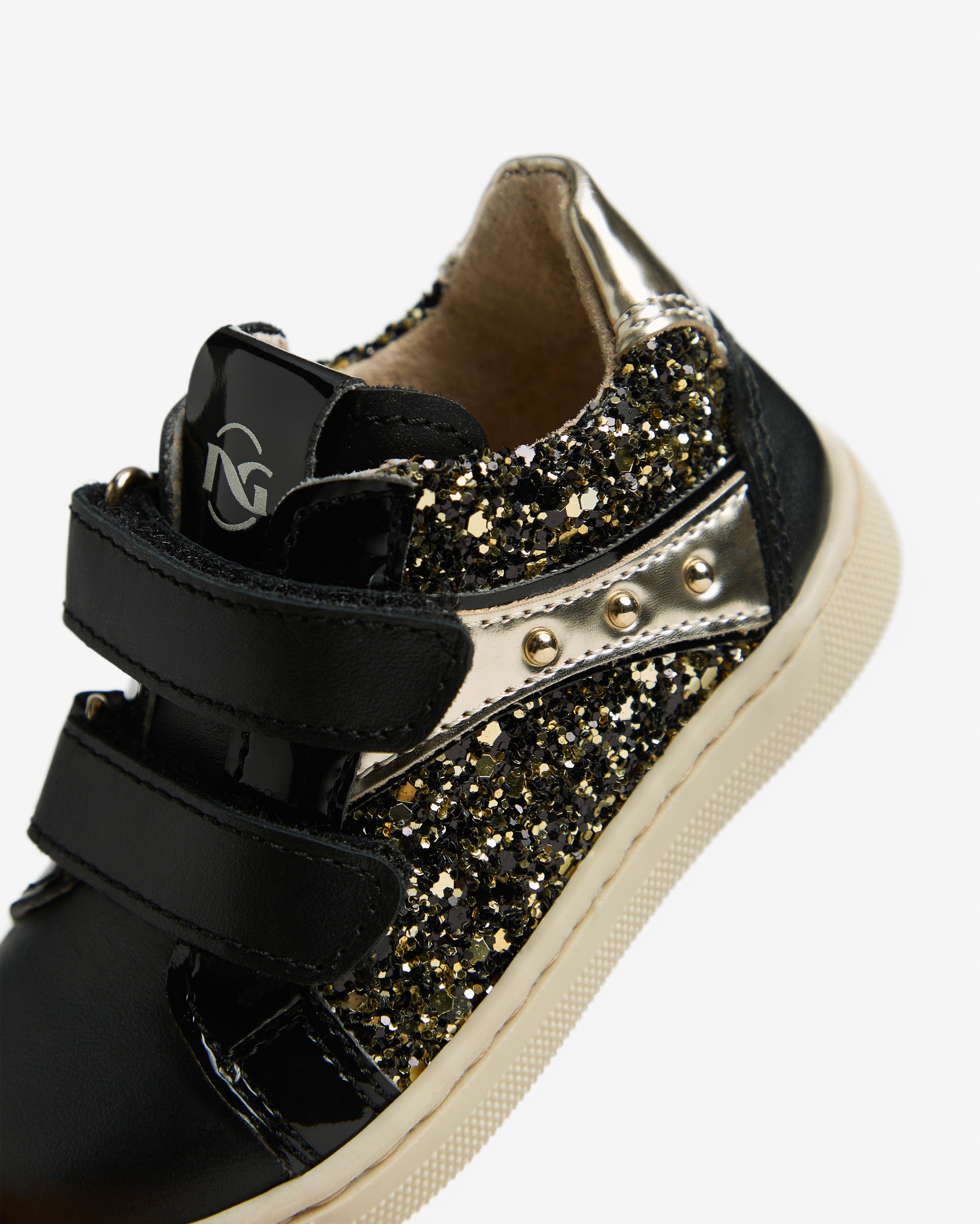 Sneakers Junior voor Meisje in Technisch Materiaal en Leder