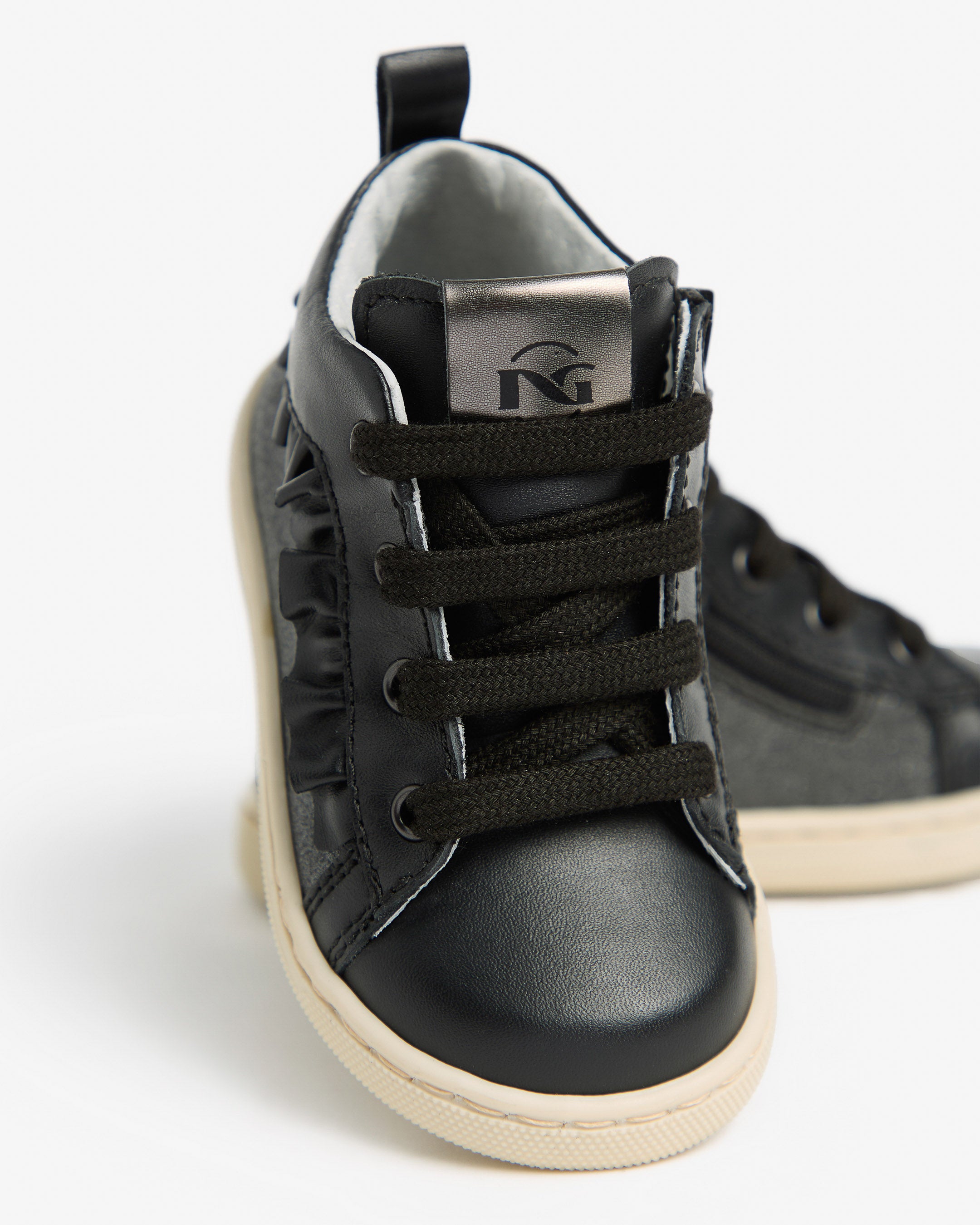 Sneakers Junior voor Meisje in Leder en Technisch Materiaal