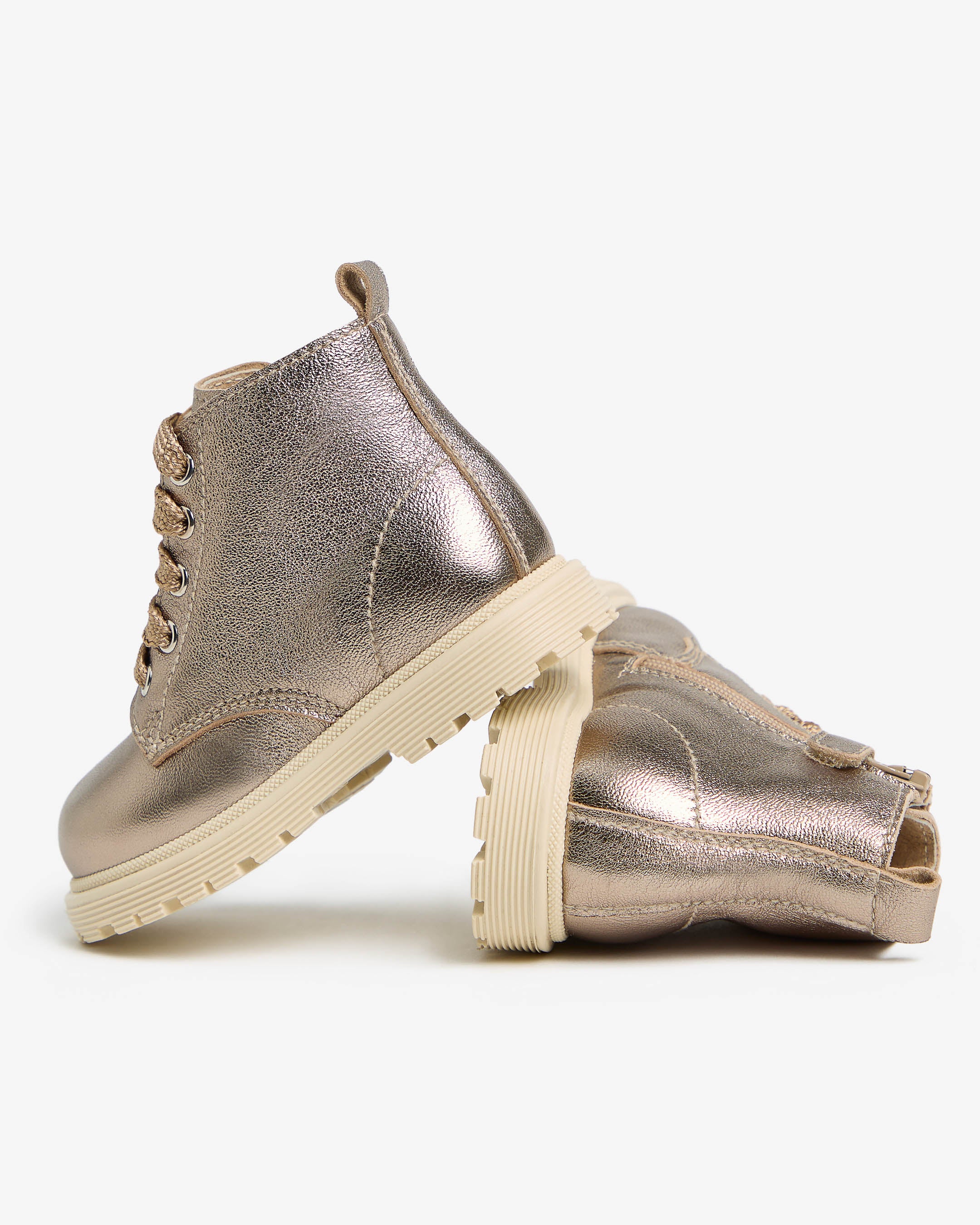 Кожаные ботинки-амфибии для девочек старшего возраста