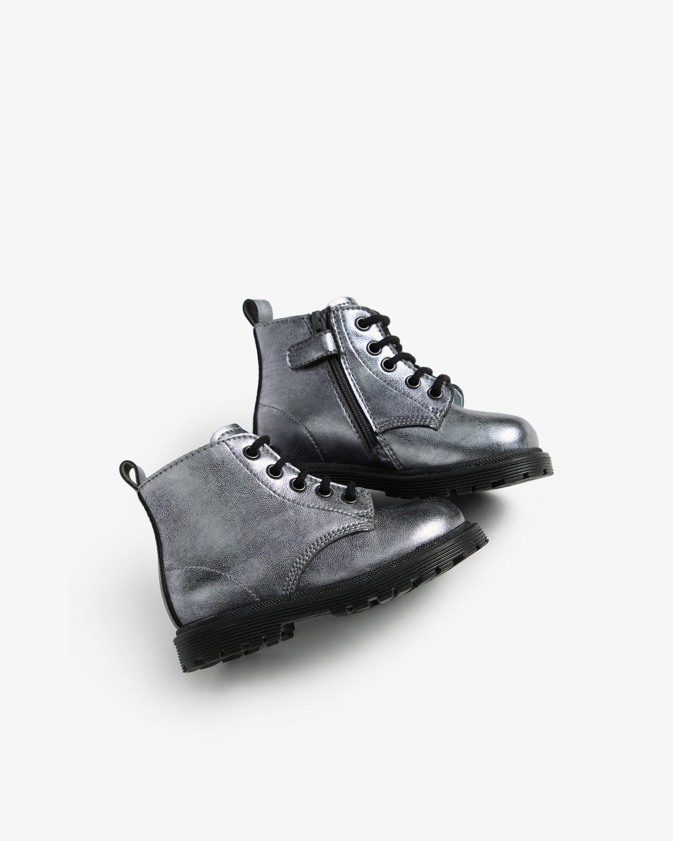 Veterboots Junior voor Meisje in Technisch Materiaal