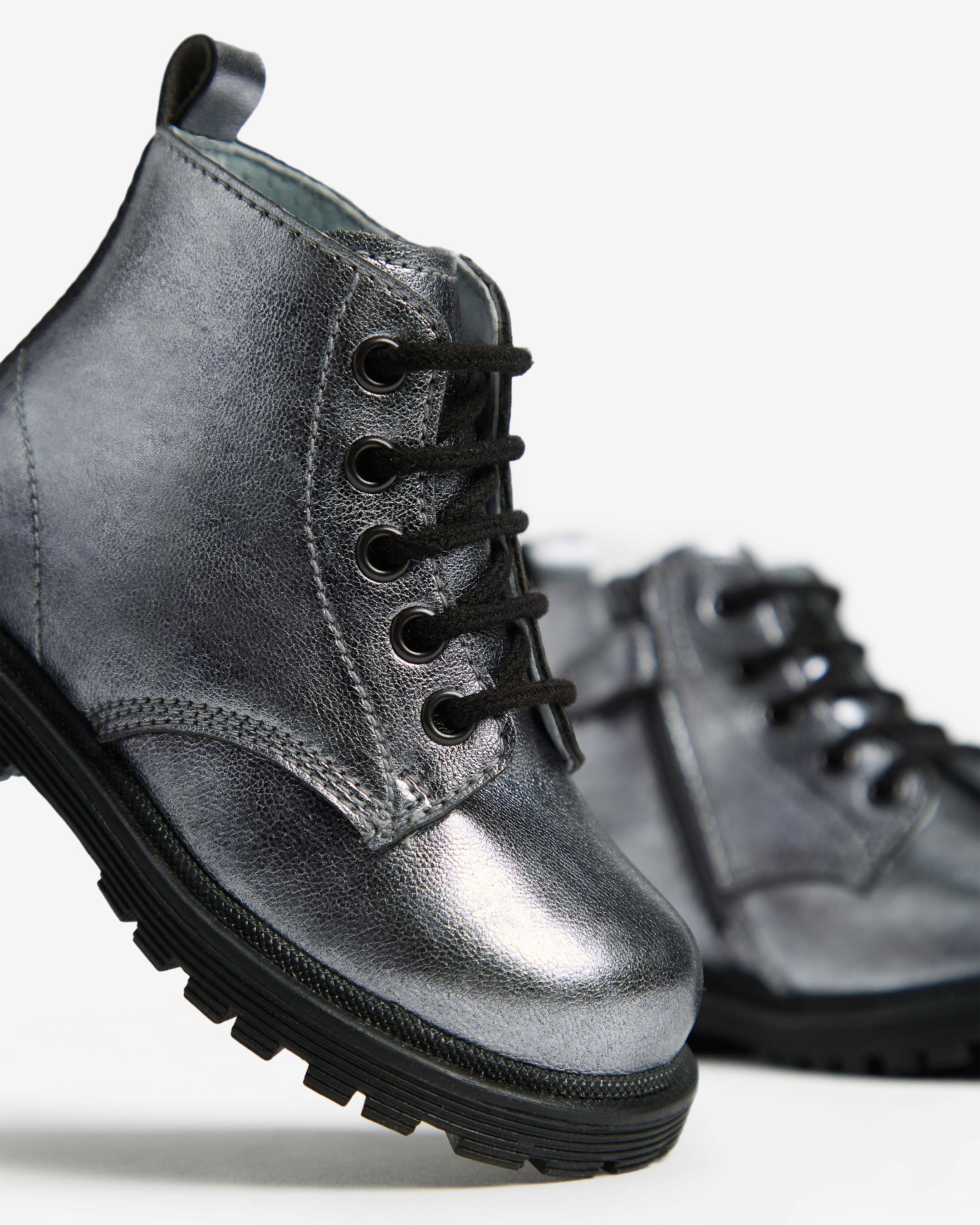 Veterboots Junior voor Meisje in Technisch Materiaal