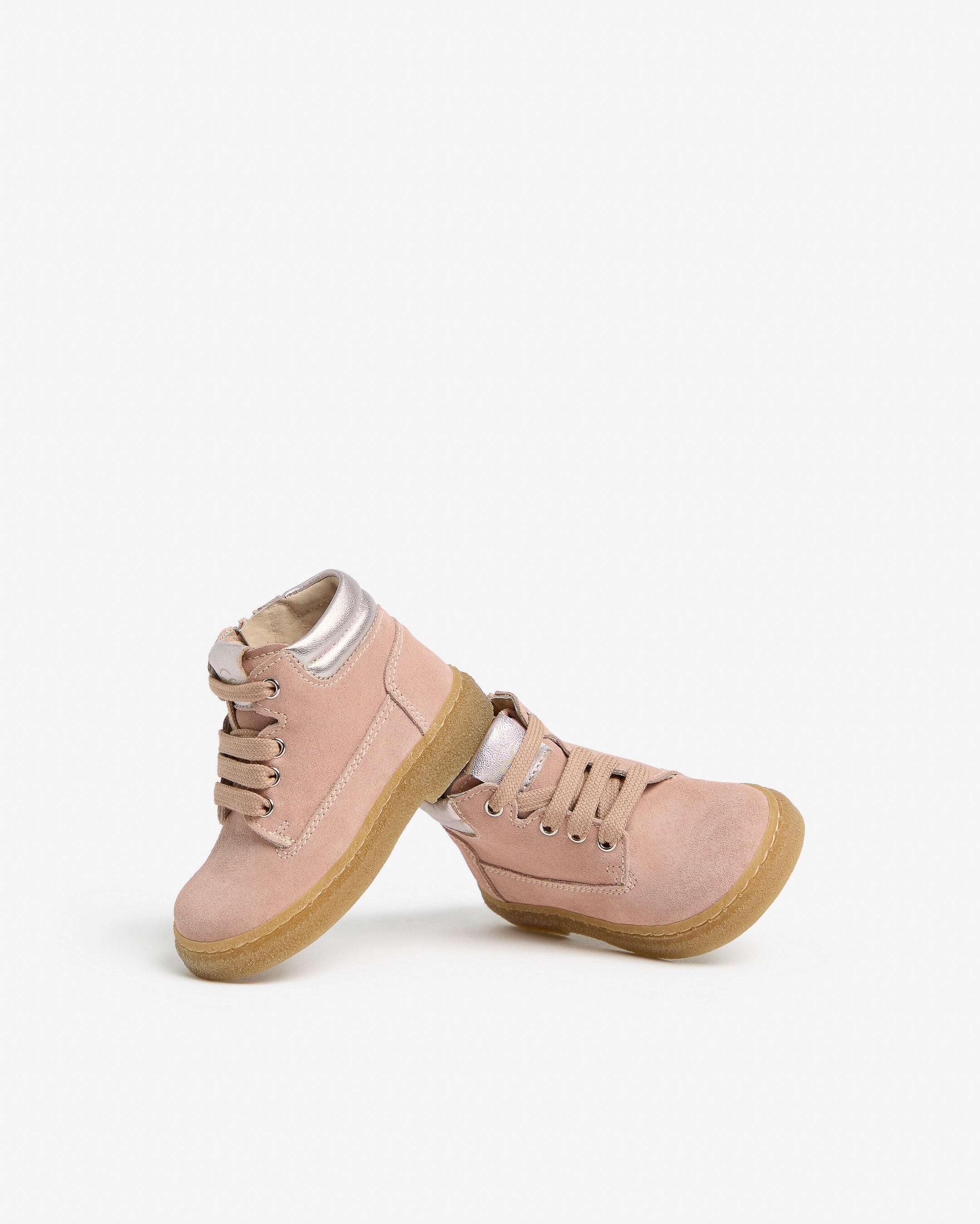 Полусапожки из кожи и замши для девочек старшего возраста