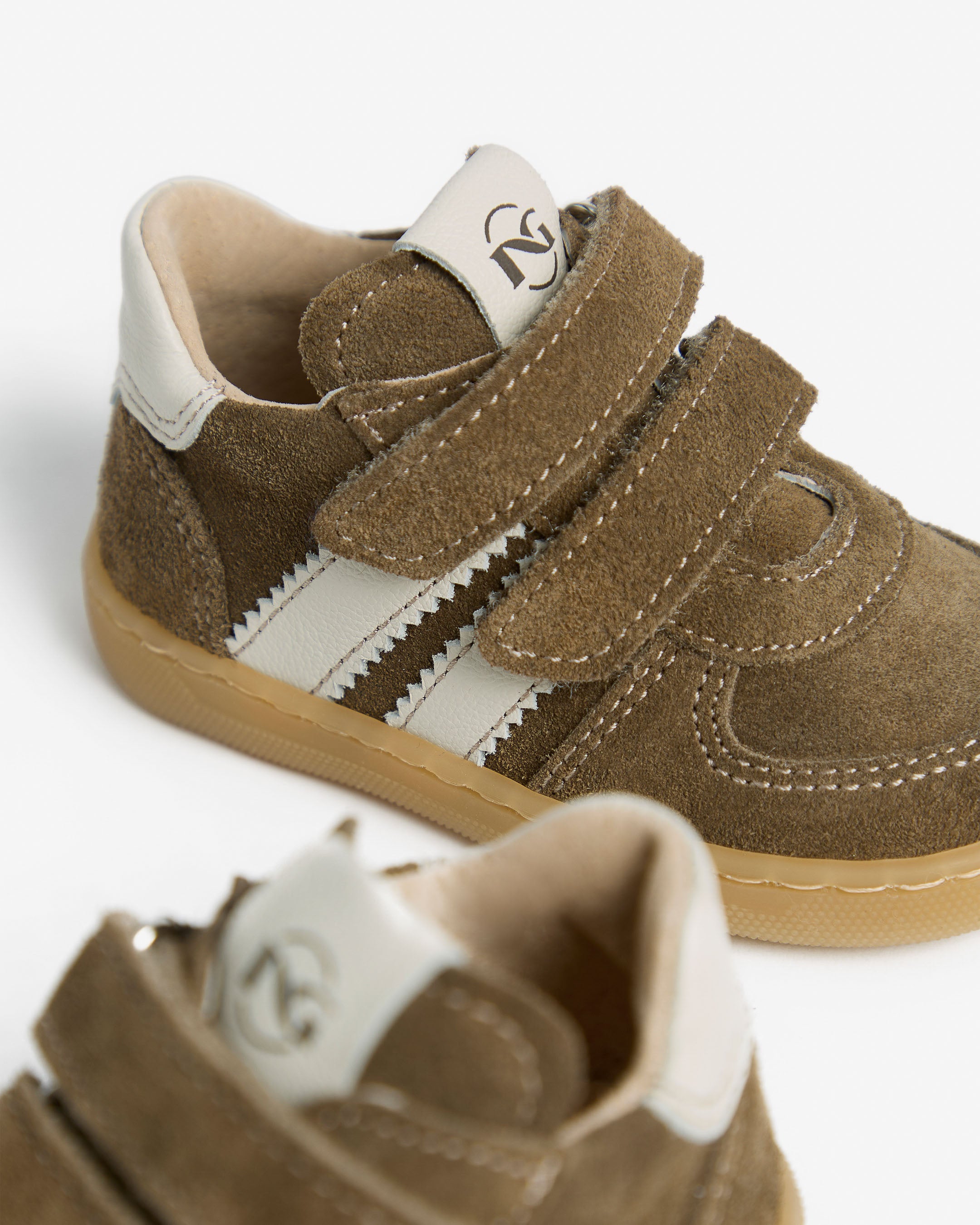 Sneakers Junior pour Garçon en Cuir Velours et Cuir