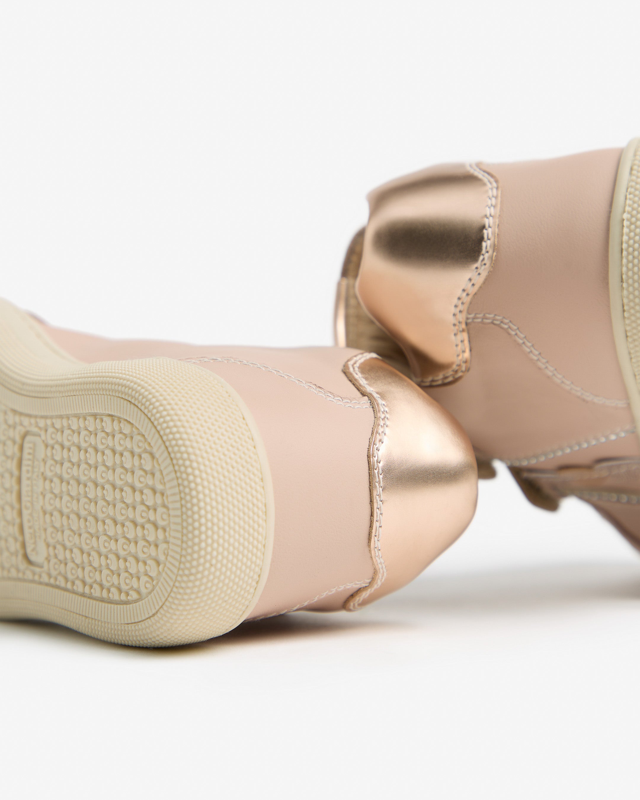 Sneakers Junior voor Meisje in Leder en Technisch Materiaal