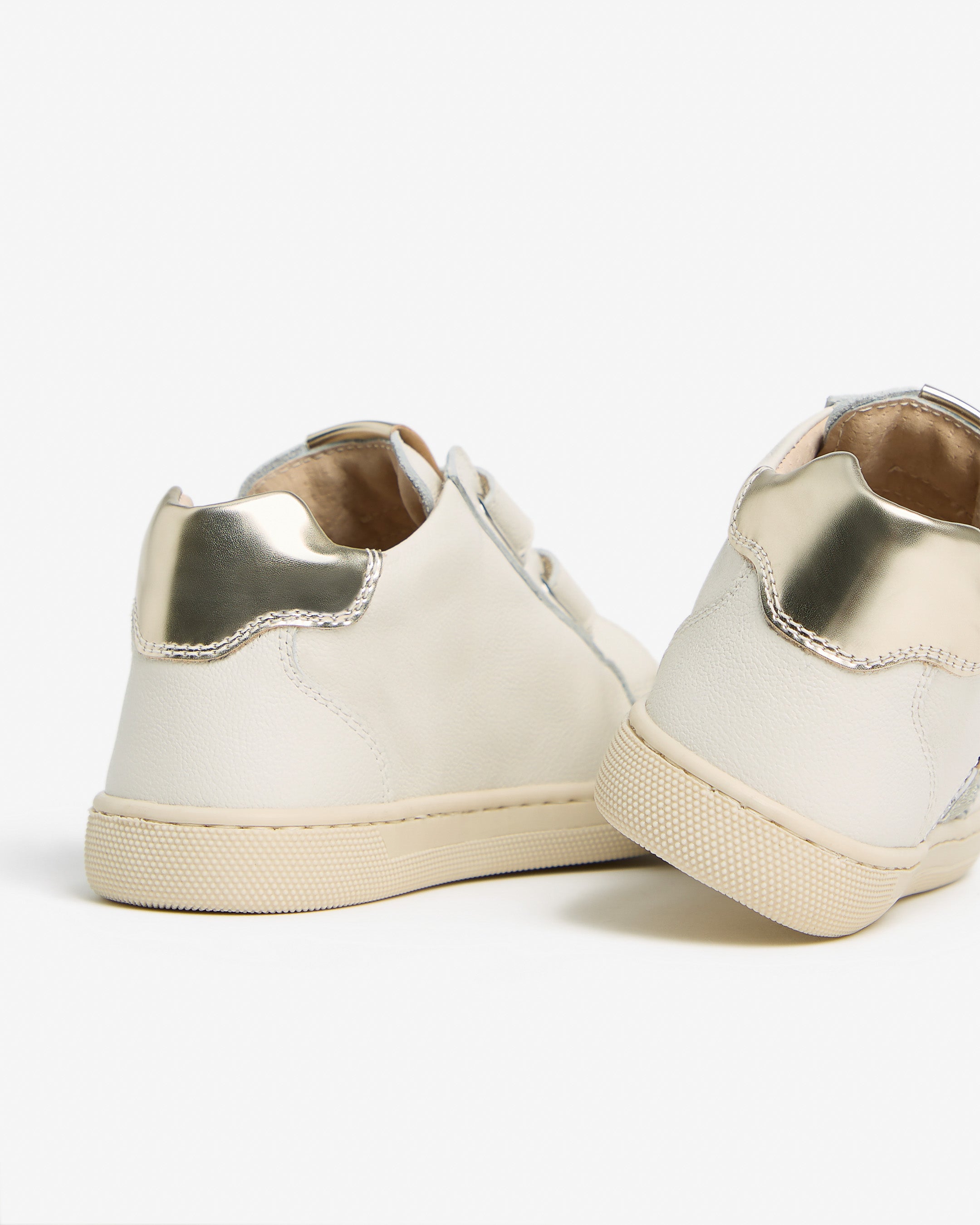Sneakers Junior voor Meisje in Leder en Technisch Materiaal