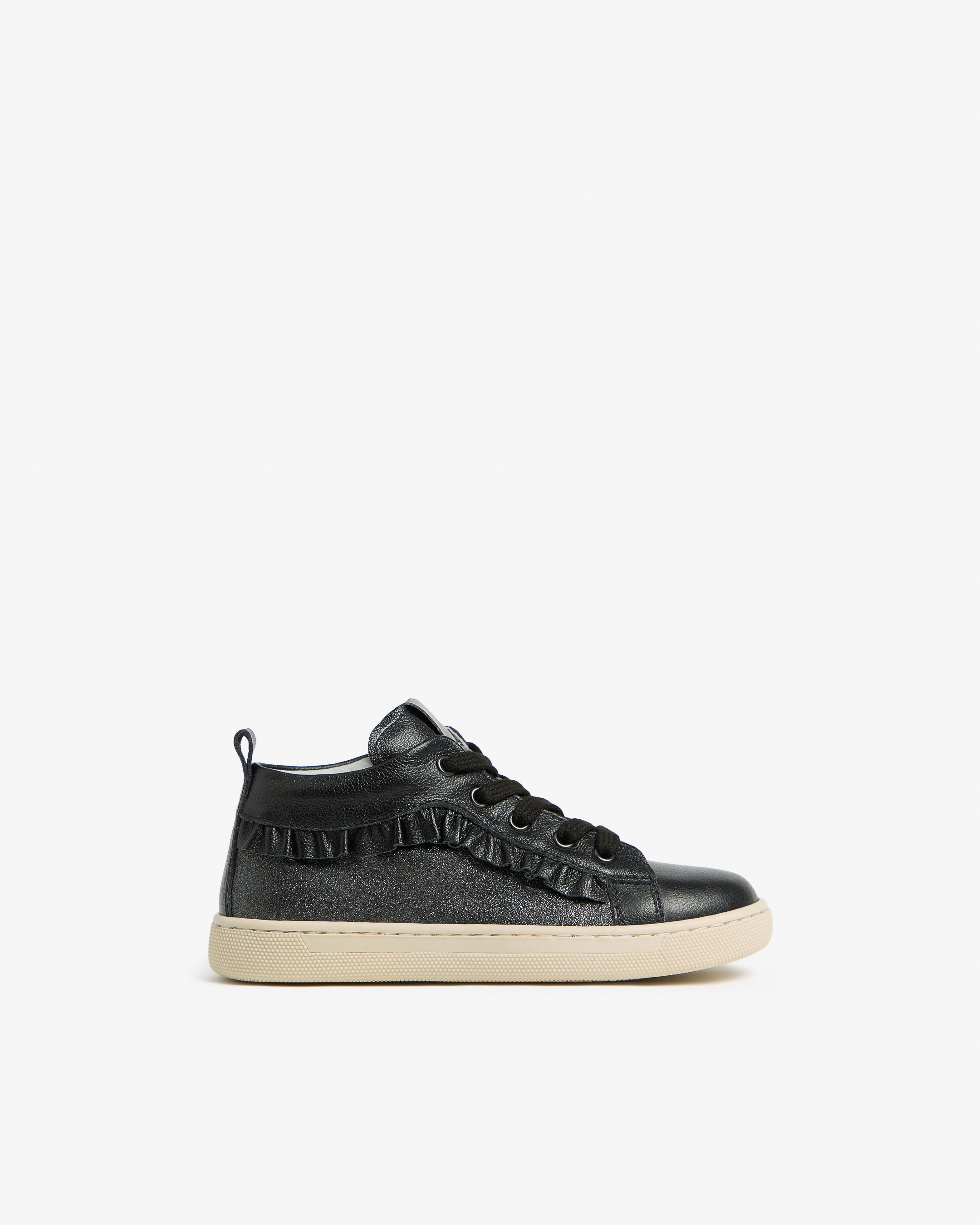 Sneakers Junior voor Meisje in Leder en Technisch Materiaal