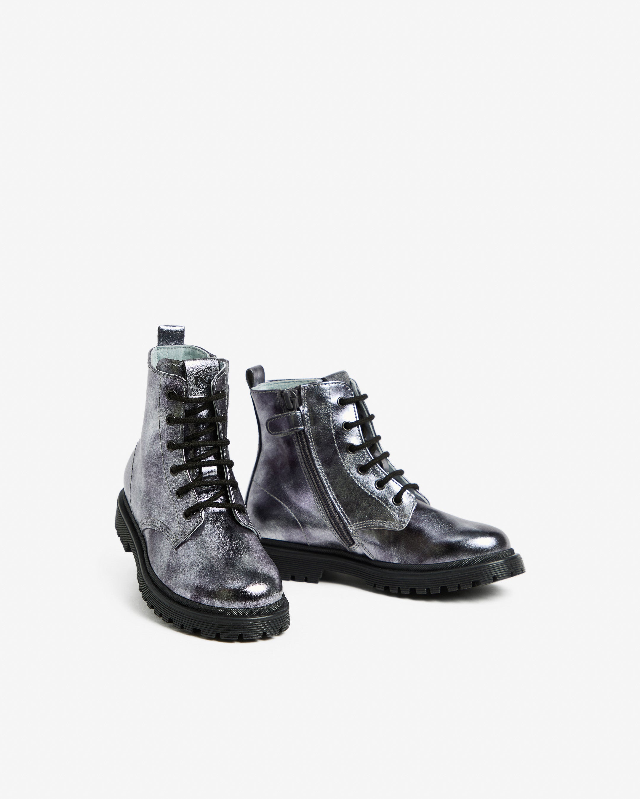 Veterboots Junior voor Meisje in Technisch Materiaal