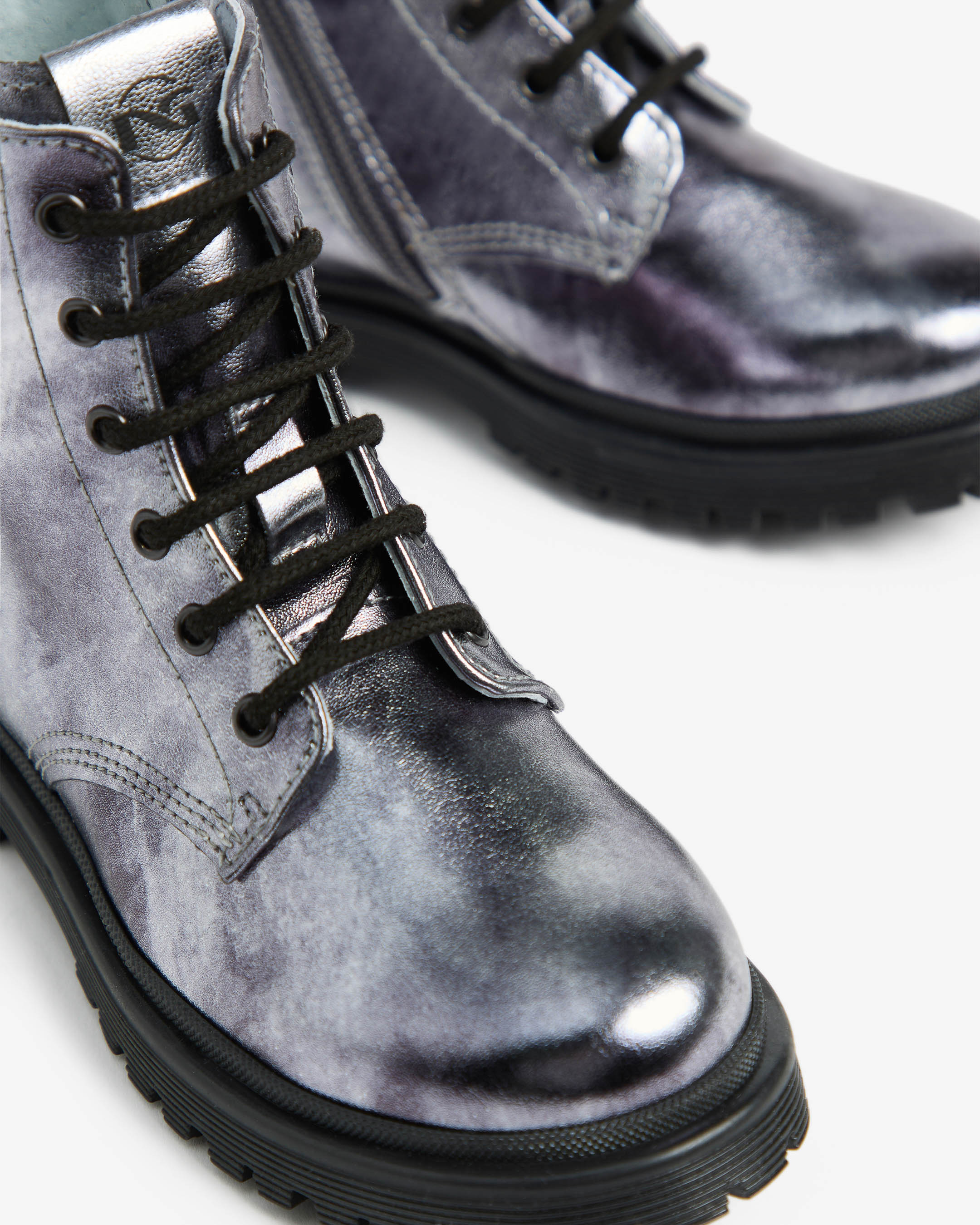Veterboots Junior voor Meisje in Technisch Materiaal