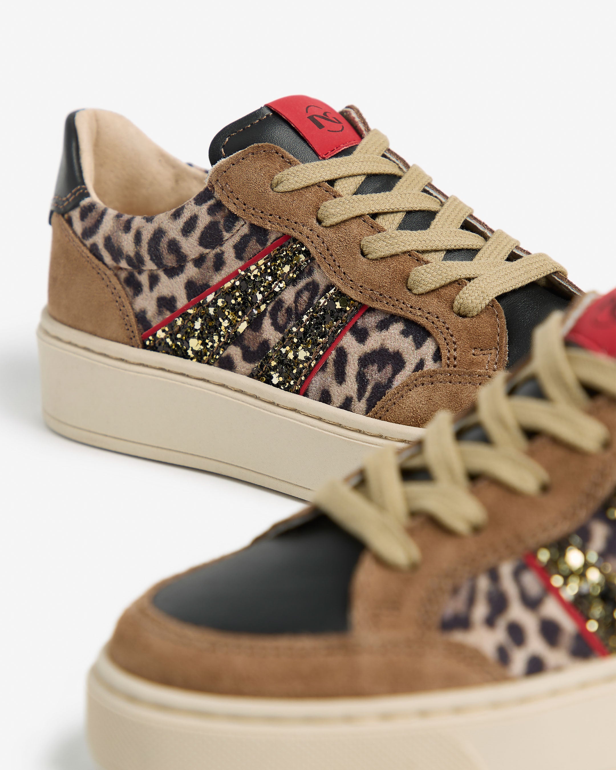 Sneakers Teen da Ragazza in Camoscio, Pelle e Materiale Tecnico