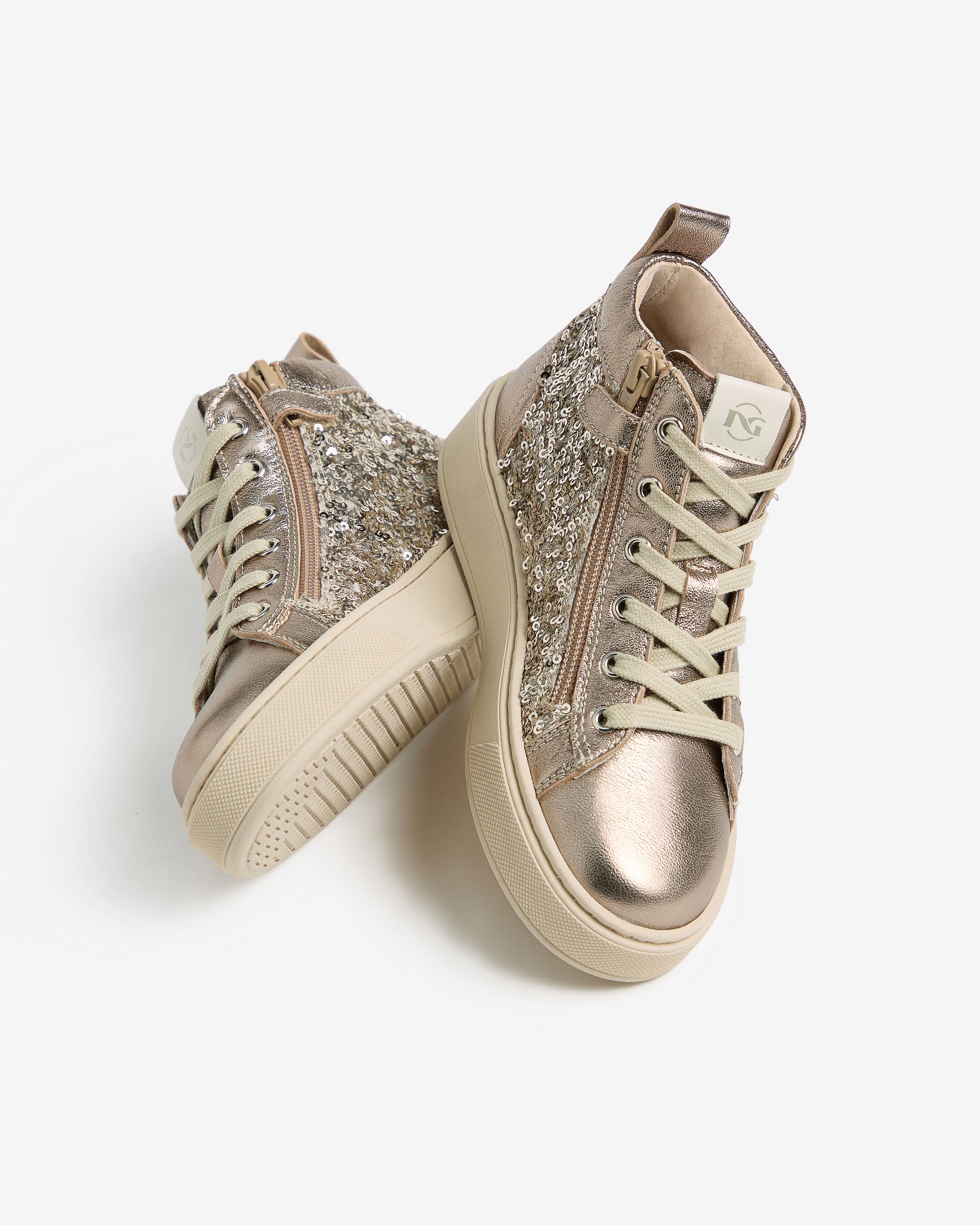 Sneakers für Teens / Mädchen aus Leder und Gewebe