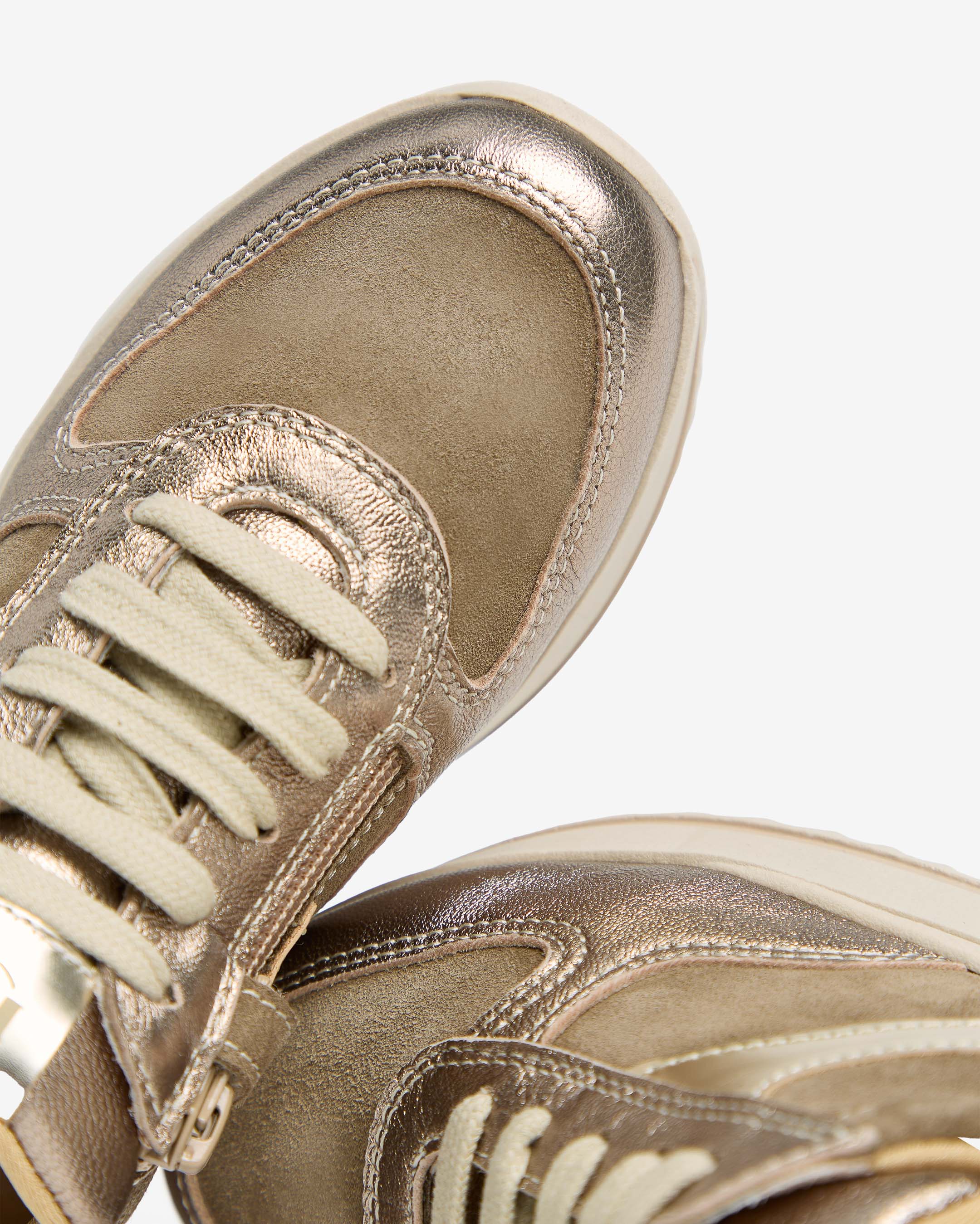 Sneakers für Teens / Mädchen aus Glatt-, Wildleder und technischem Gewebe