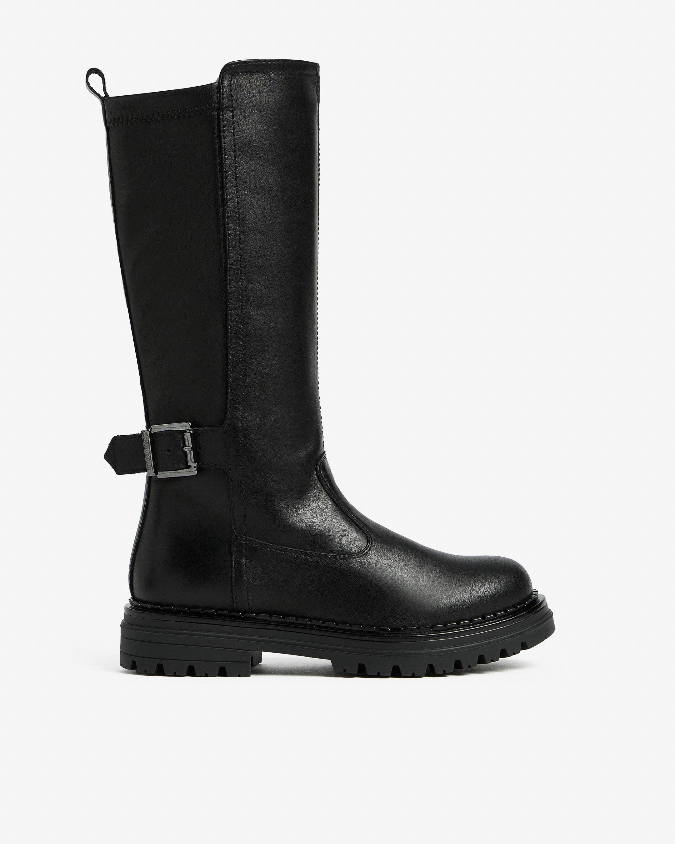 Teen Girls’ Leather and Technical Fabric Boots