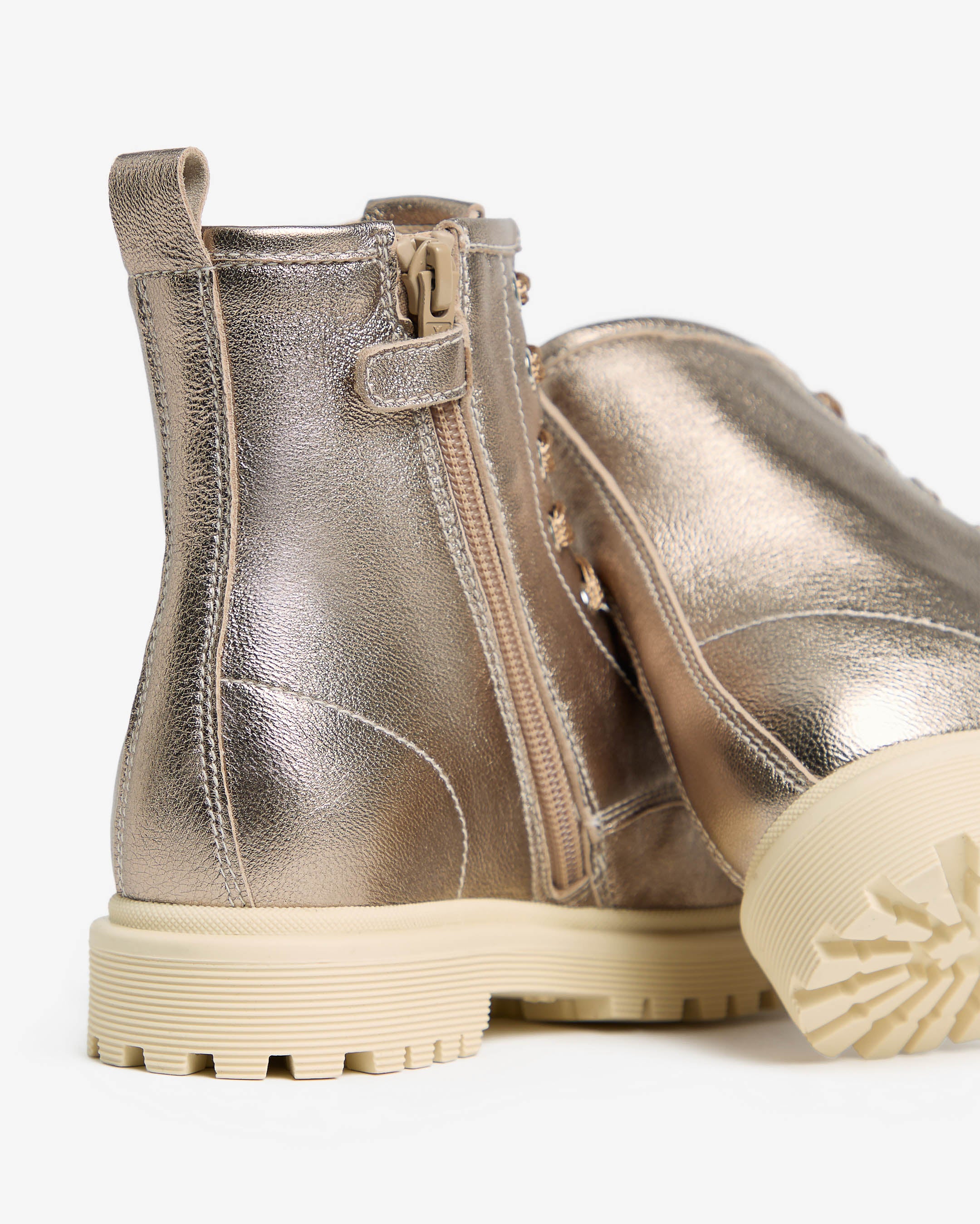 Veterboots Teen voor Tienermeisje in Leder